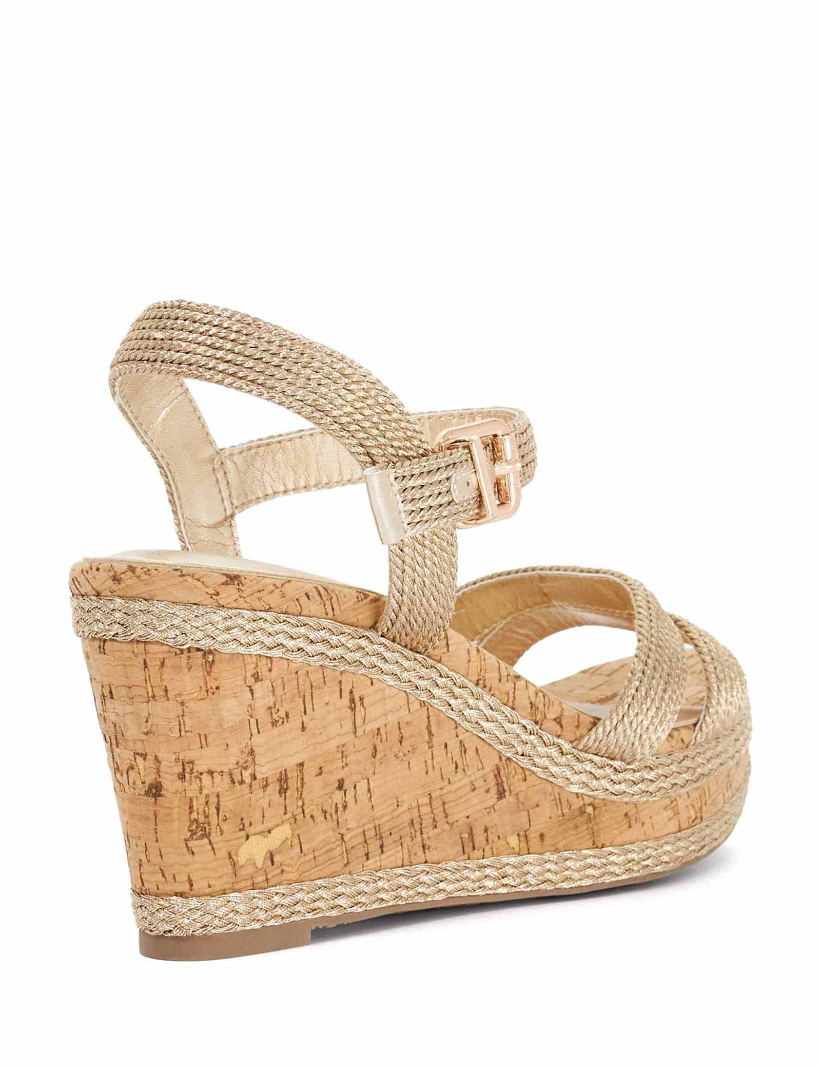 Buckle Wedge Sandals - image 3