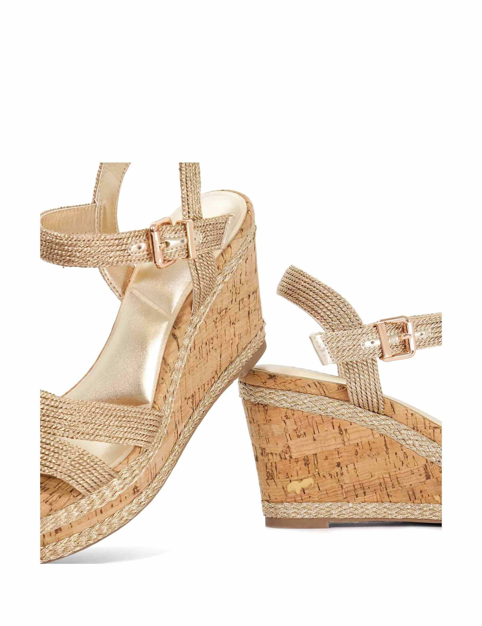 Buckle Wedge Sandals - image 2