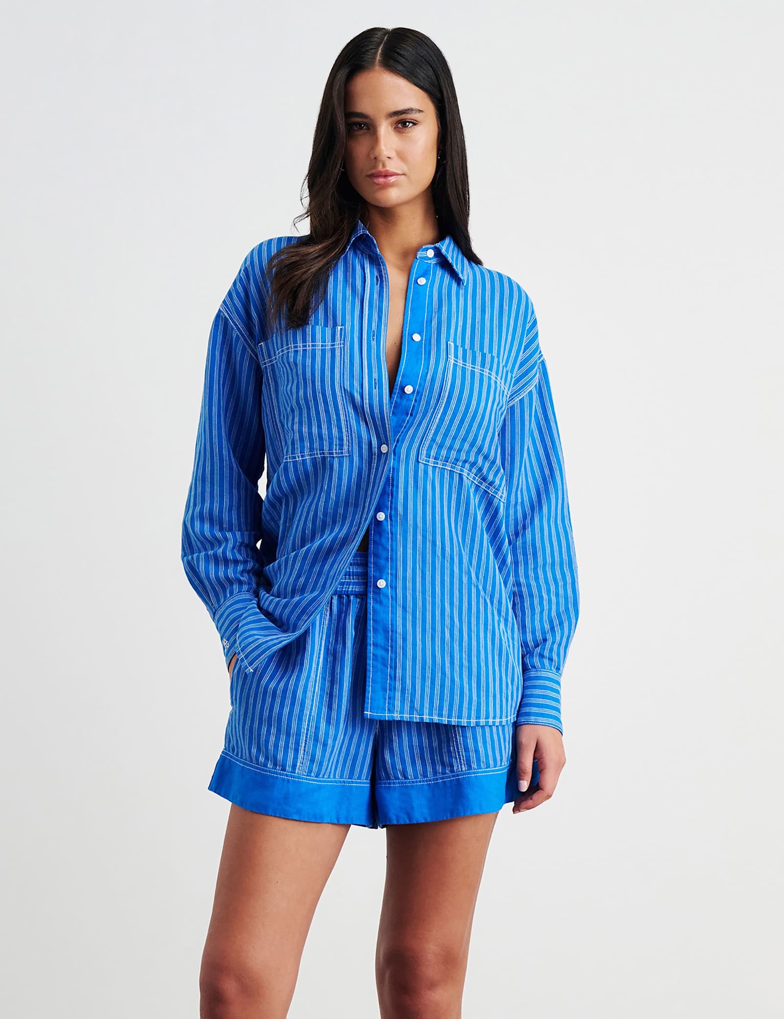 Linen Rich Striped Shirt - image 2