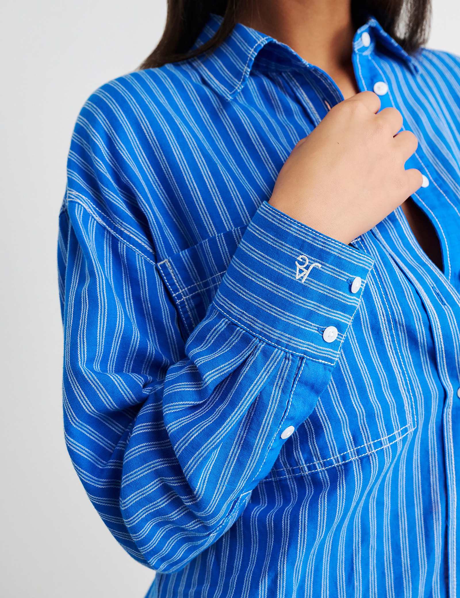 Linen Rich Striped Shirt - image 5