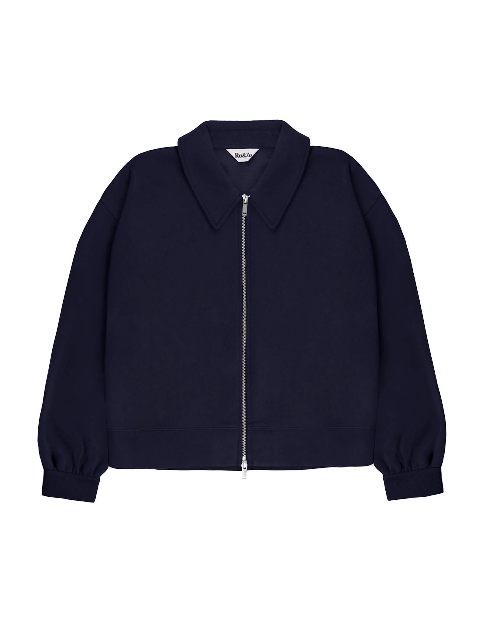 Cotton Rich Collared Sweatshirt Bomber Jacket - image 1