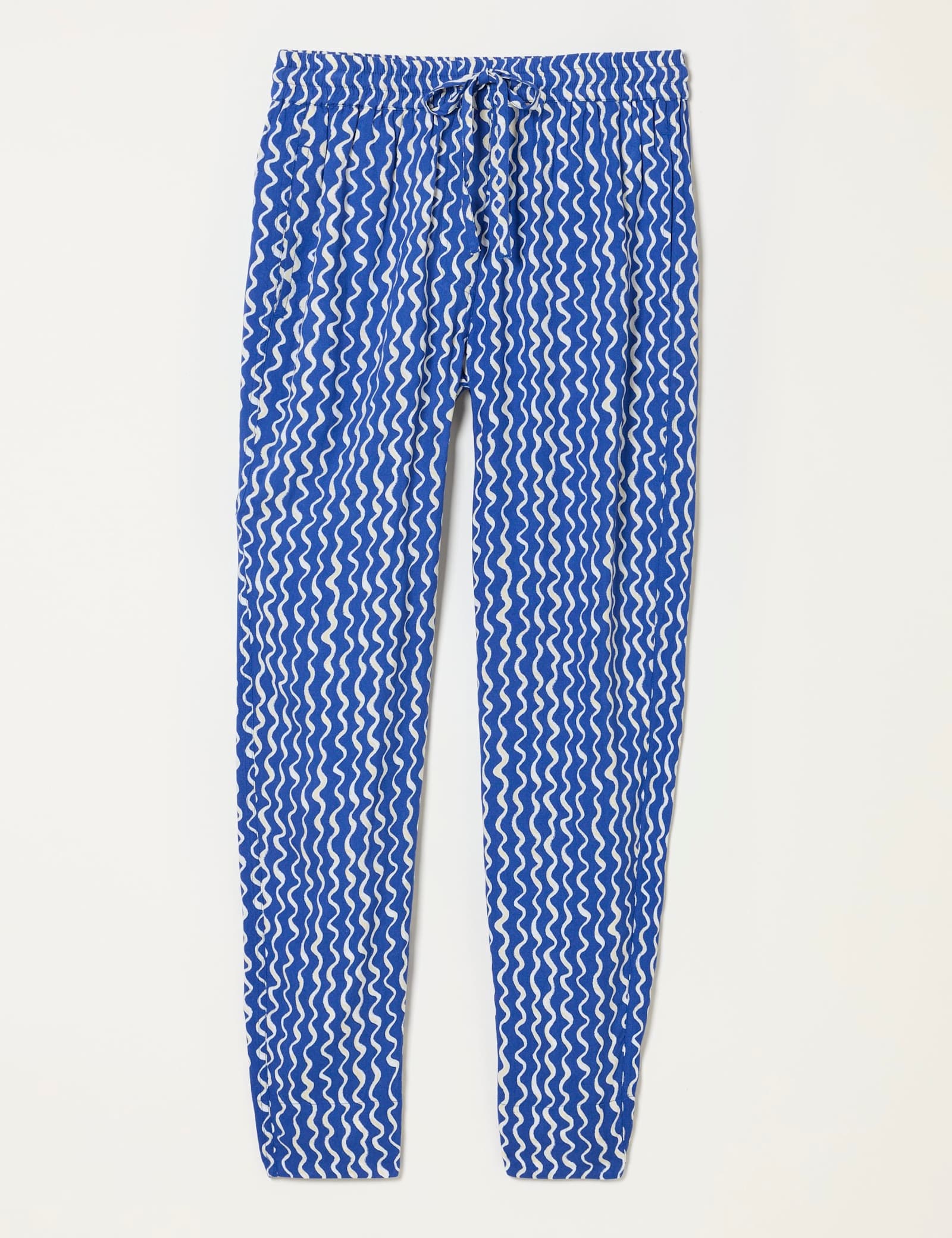 Striped Drawstring Tapered Trousers - image 1