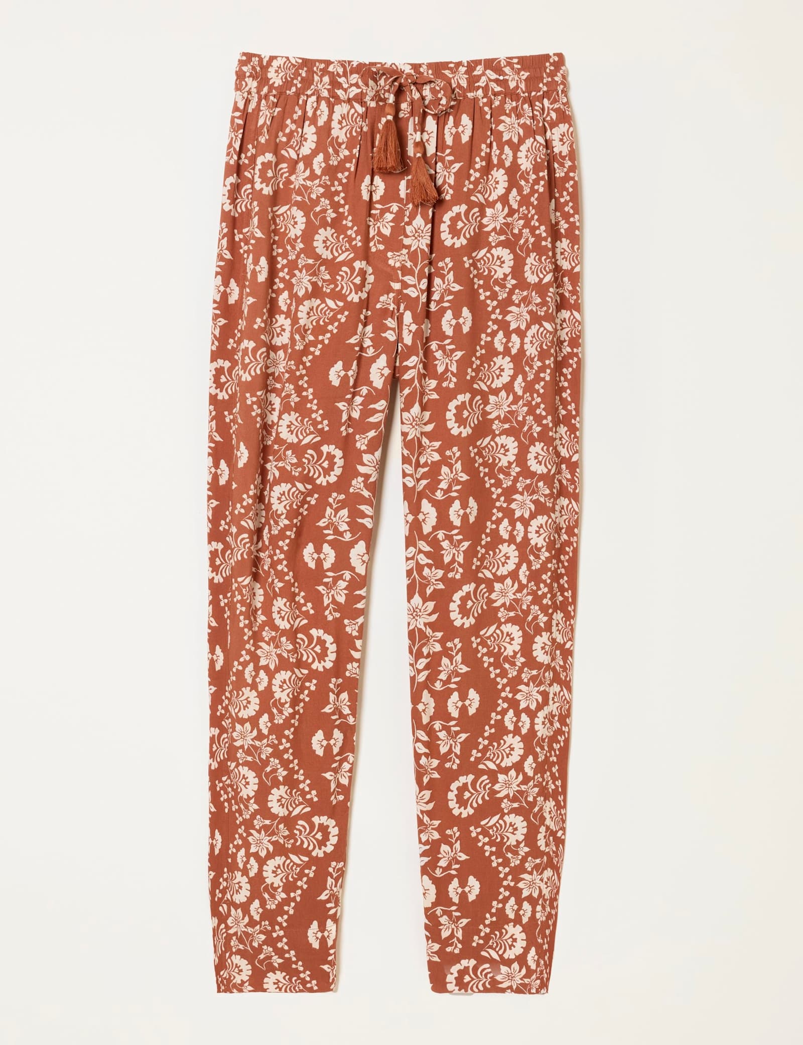 Floral Drawstring Pull On Trousers - image 1