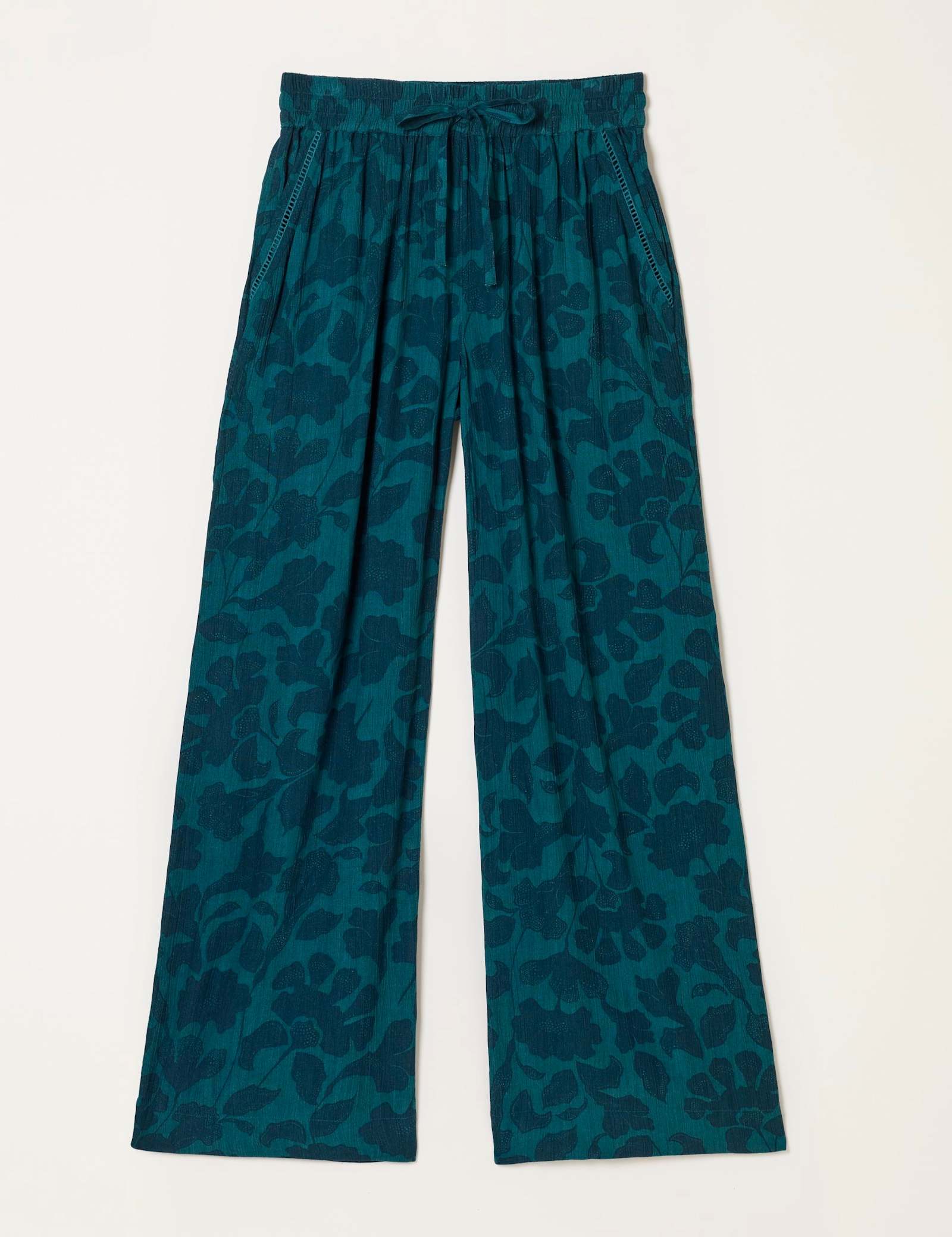 Floral Drawstring Pull On Trousers - image 1