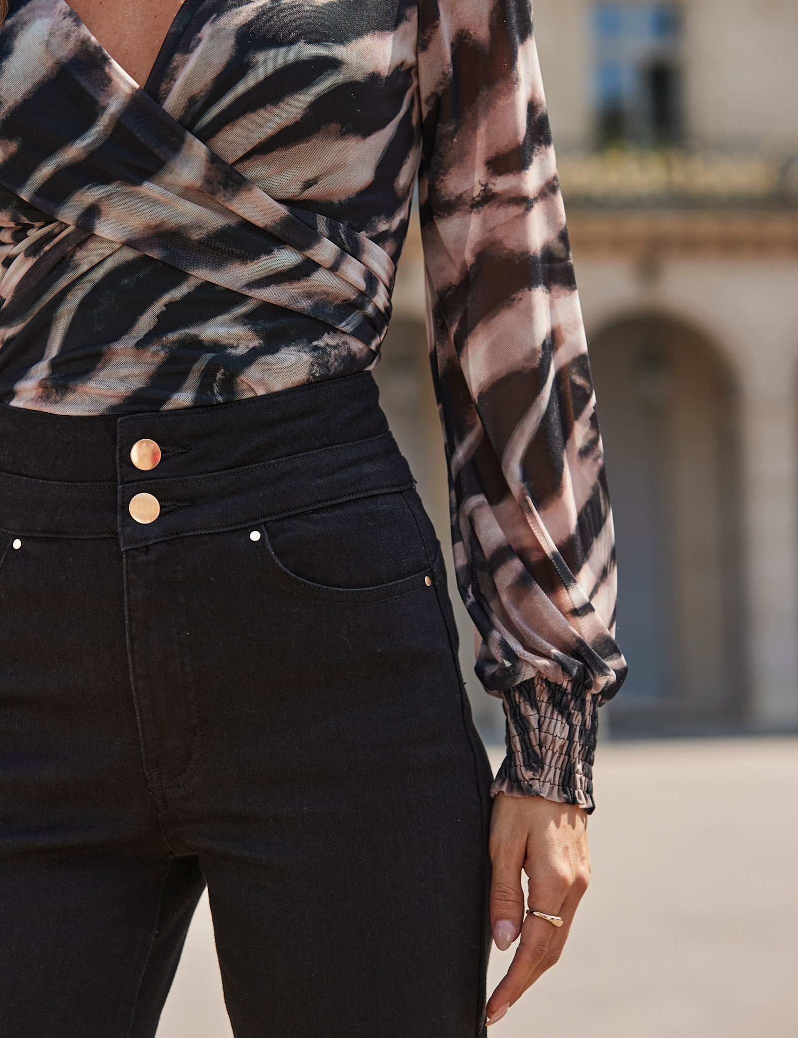 High Waisted Wide Leg Jeans - image 2