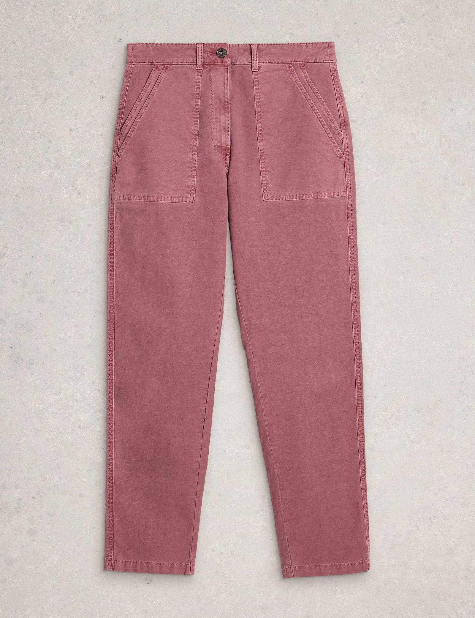 Cotton Rich Straight Leg Chinos with Linen - image 1