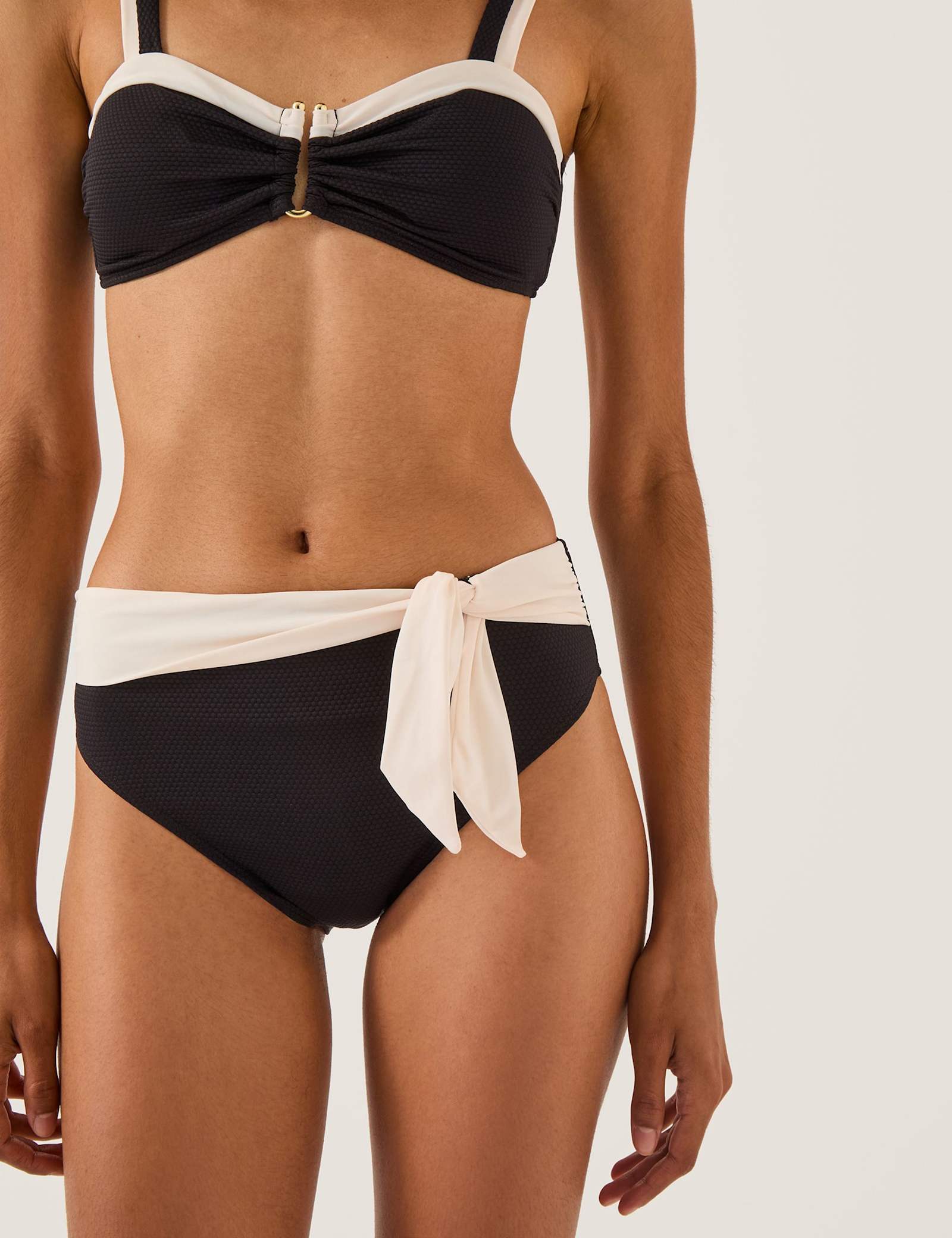 Tie Front High Waisted Bottoms - image 1