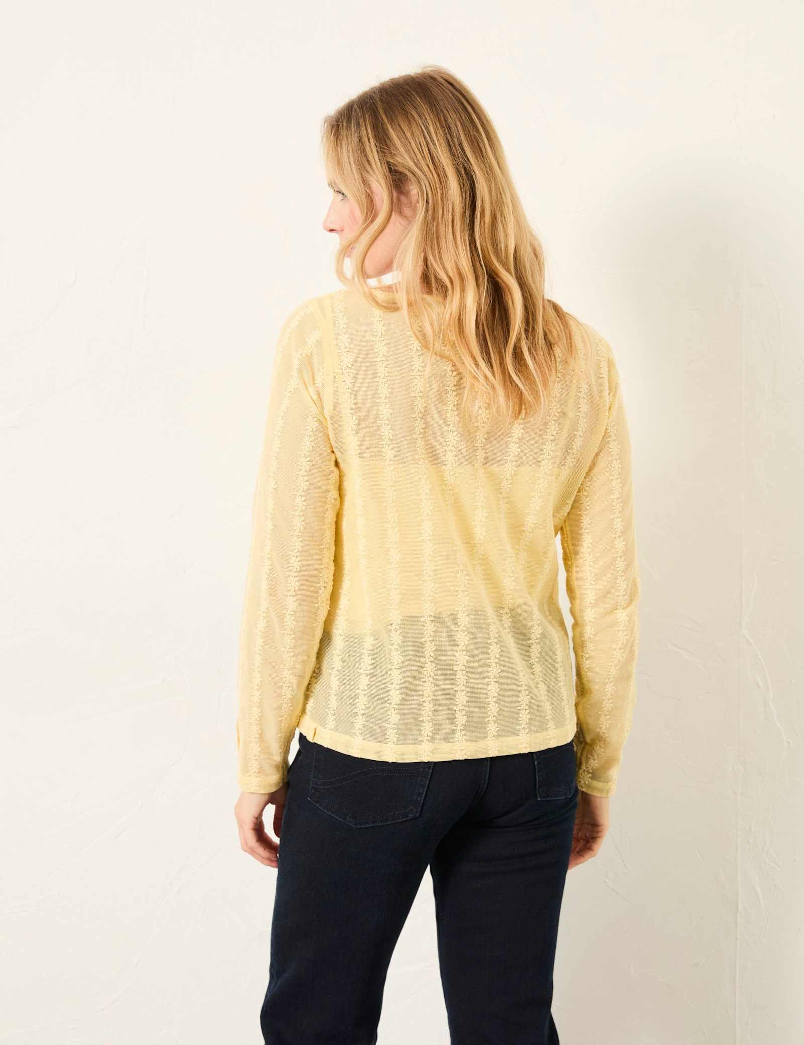 Cotton Rich Lace Embroidered 2 in 1 Top - image 5