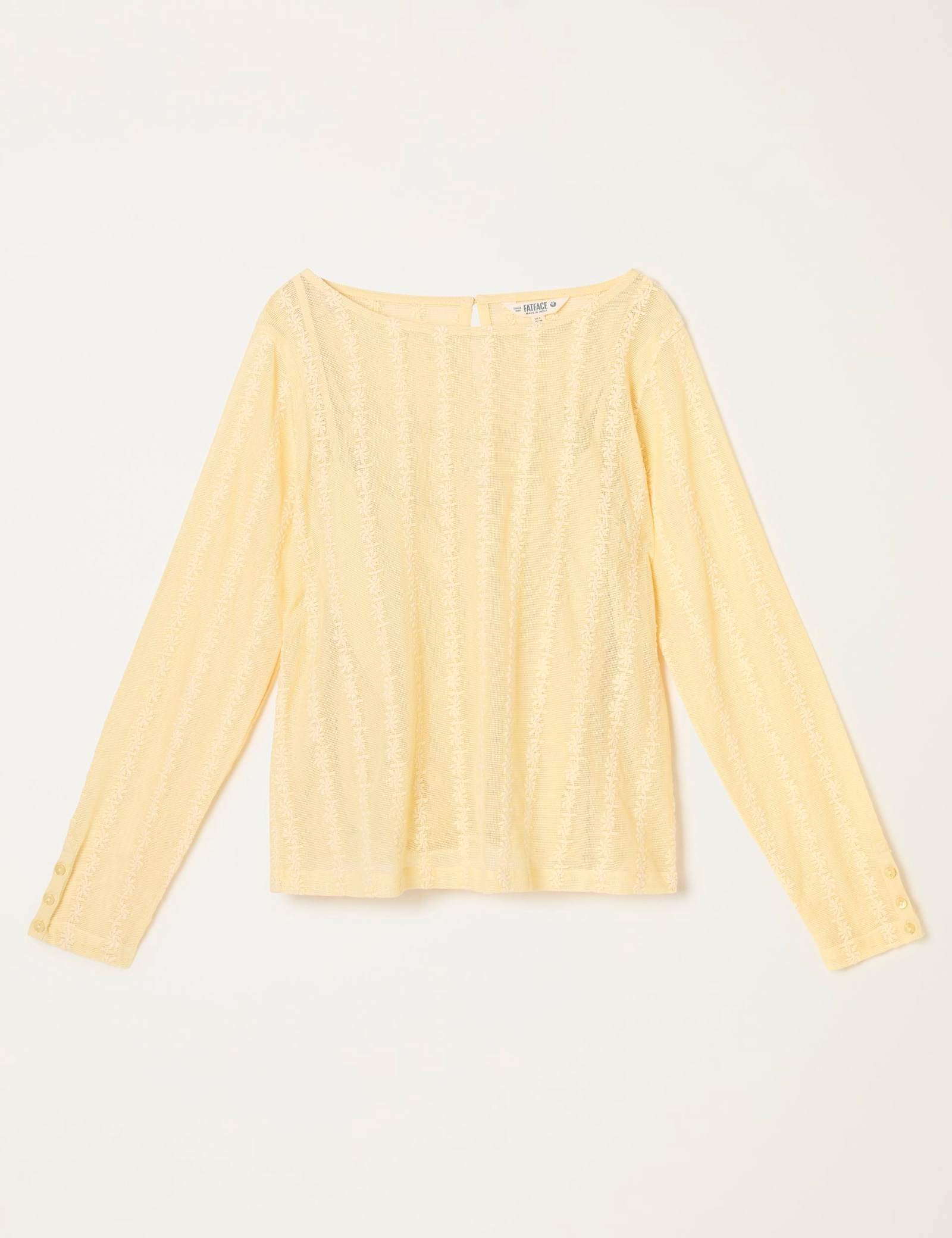 Cotton Rich Lace Embroidered 2 in 1 Top - image 1