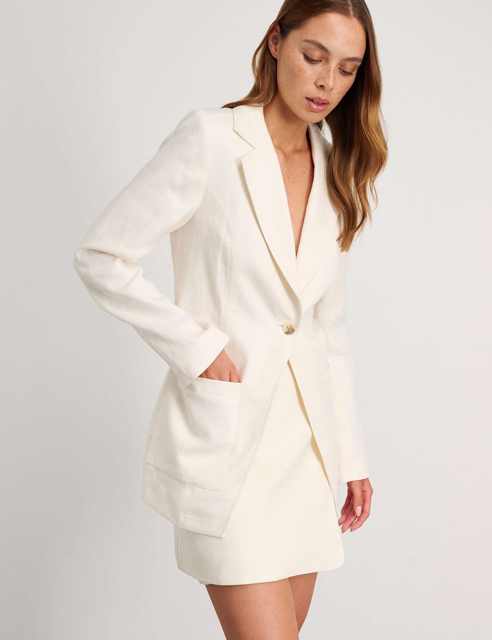 Pure Linen Relaxed Blazer - image 1