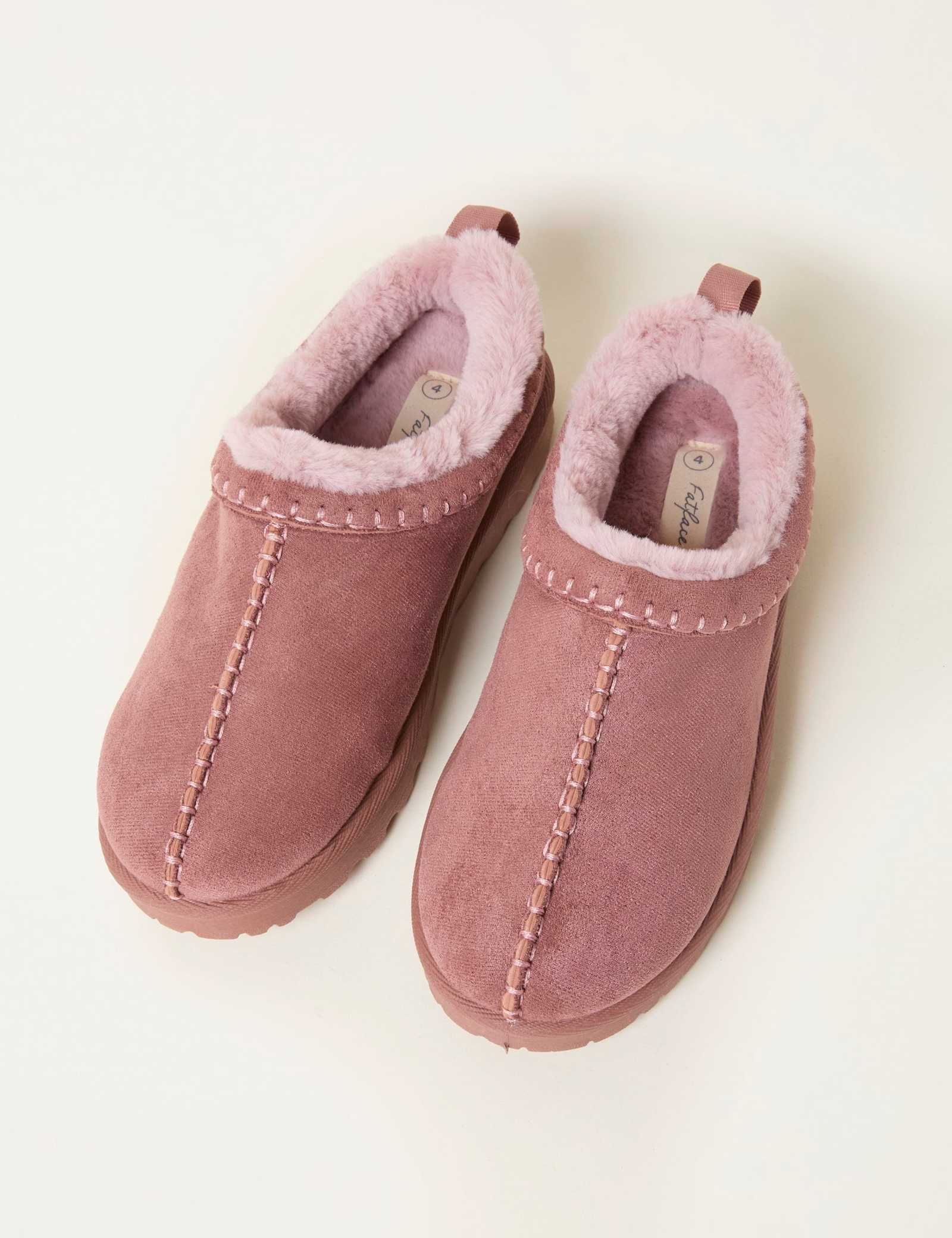 Faux Fur Lined Mule Slippers - image 3