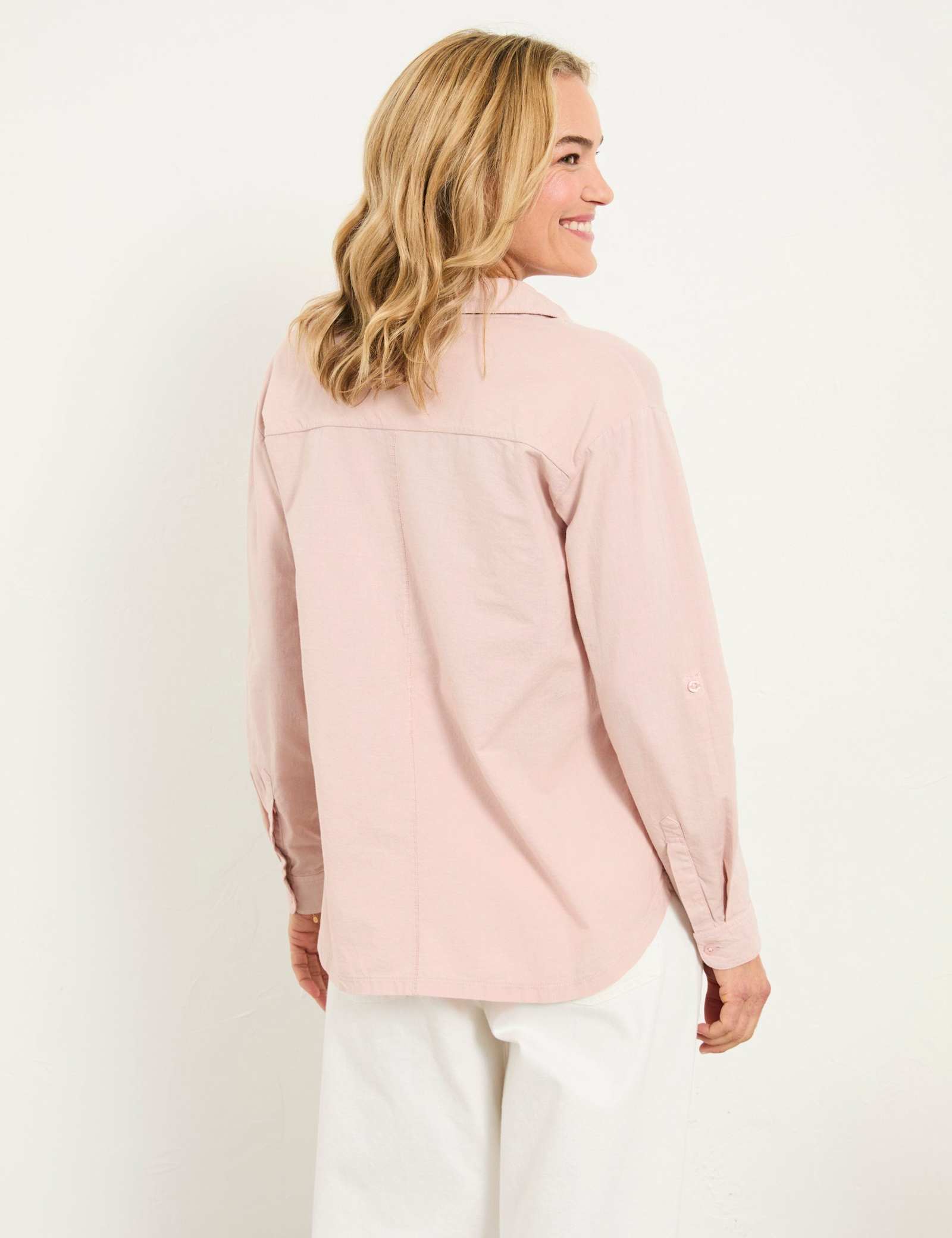 Woven Jersey Collared Popover Shirt - image 5