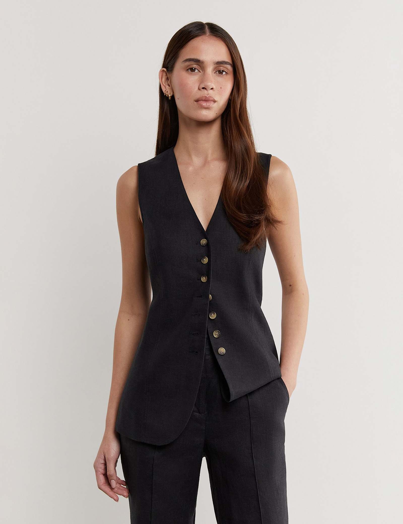 Pure Linen Waistcoat - image 2
