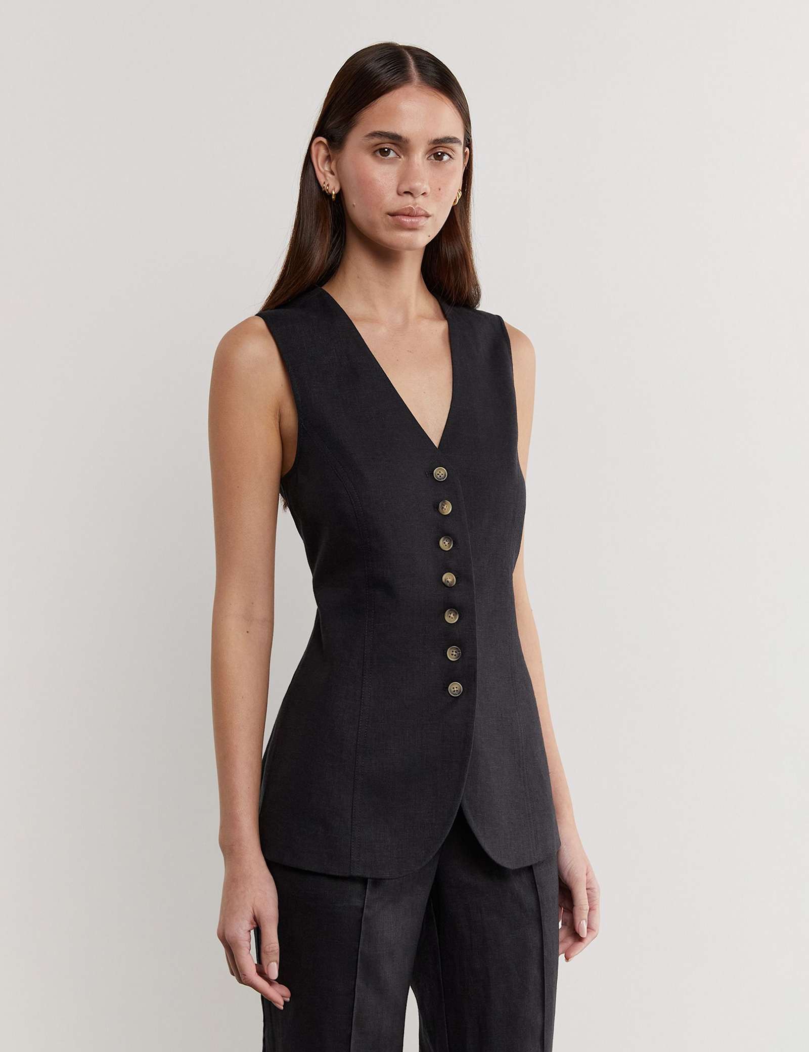 Pure Linen Waistcoat - image 5