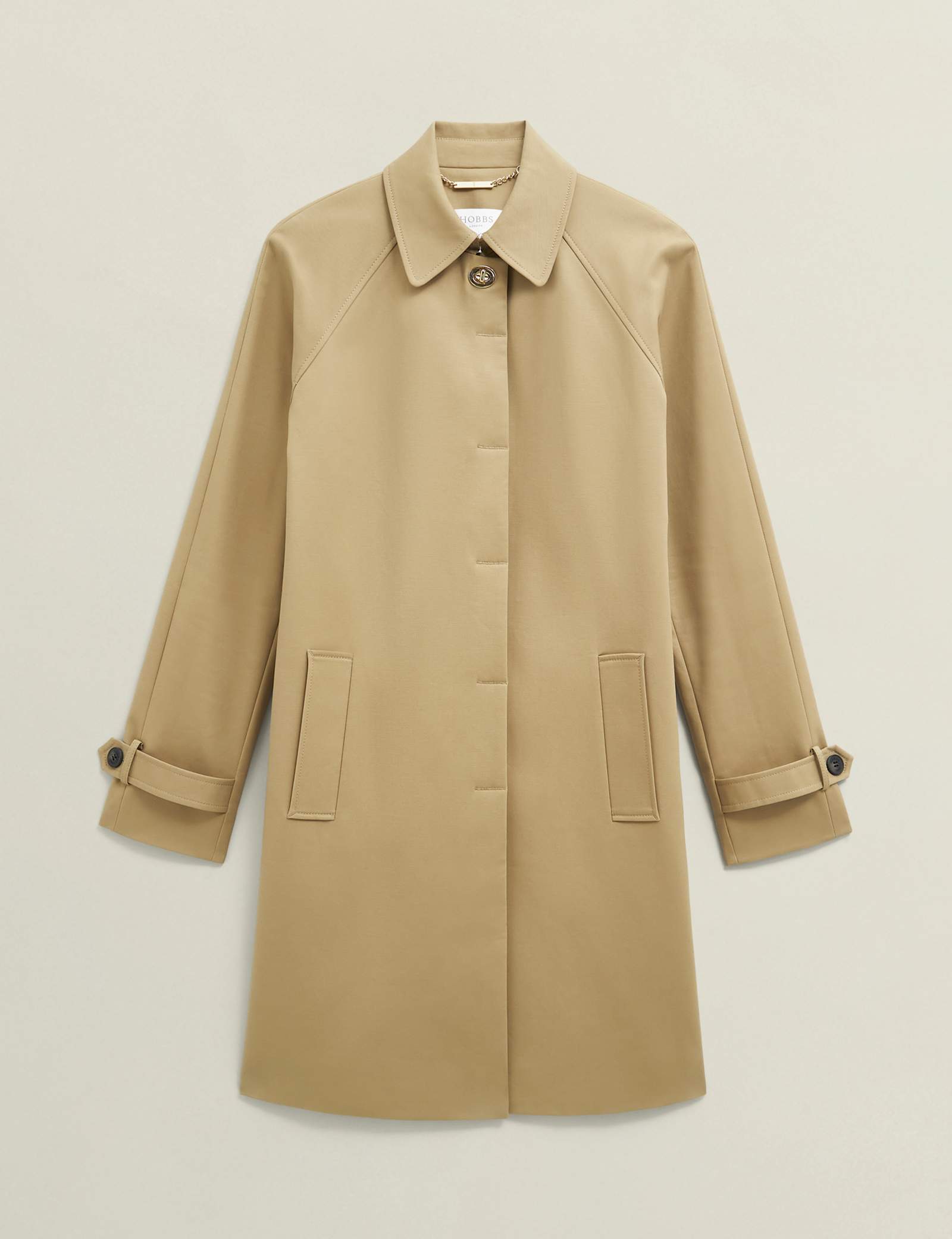 Cotton Rich Showerproof Belted Trench Coat - image 1