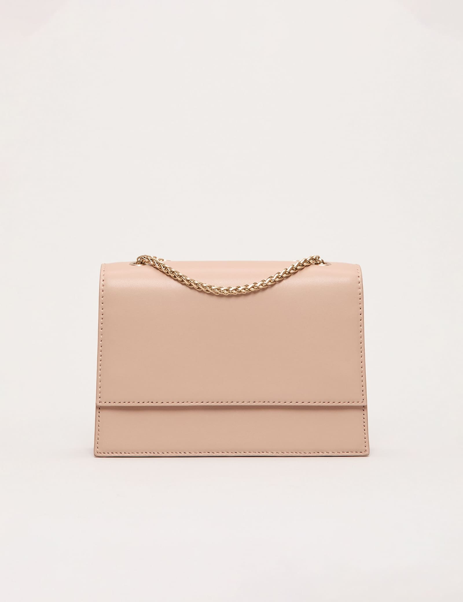 Leather Double Chain Clutch Bag - image 1