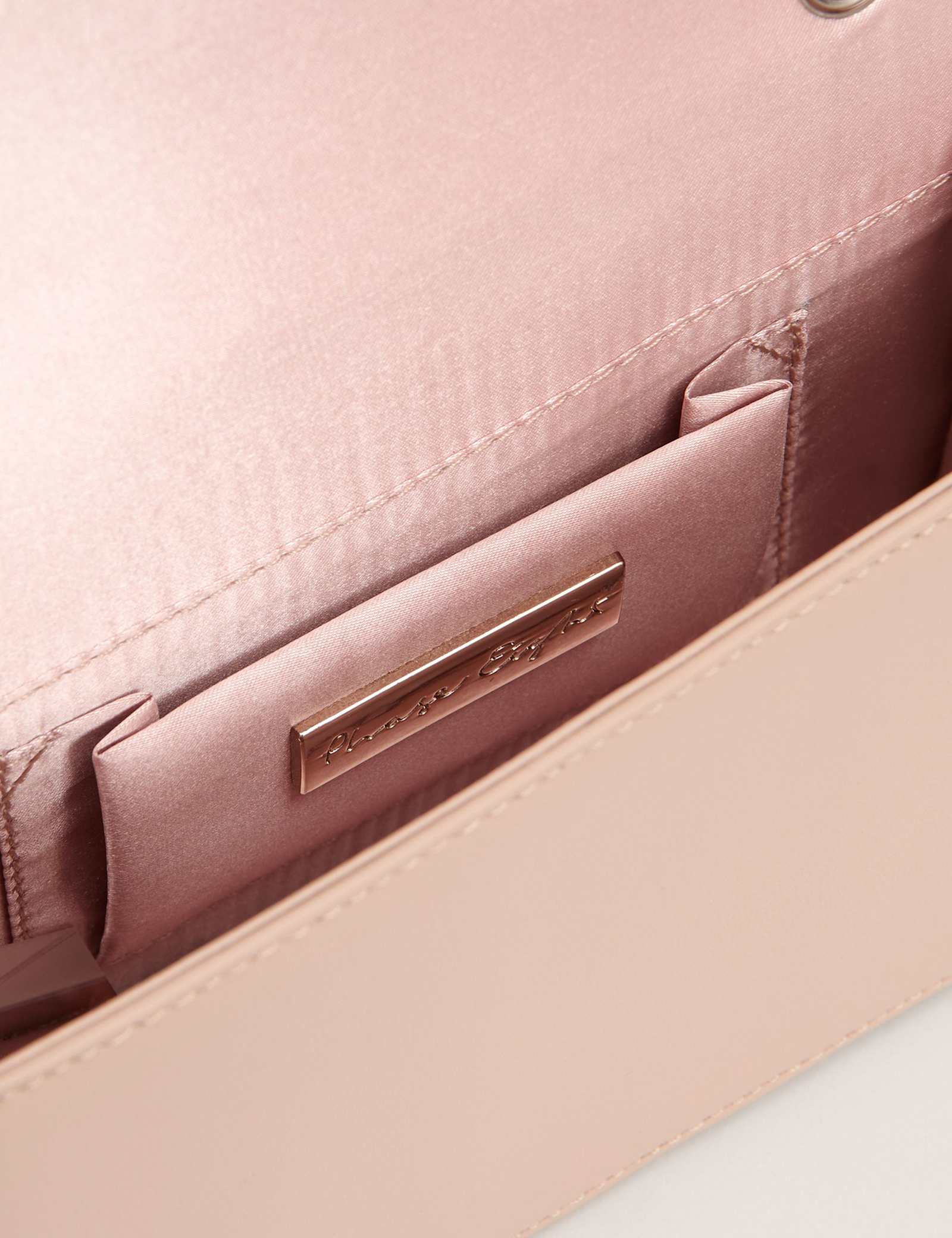 Leather Double Chain Clutch Bag - image 2