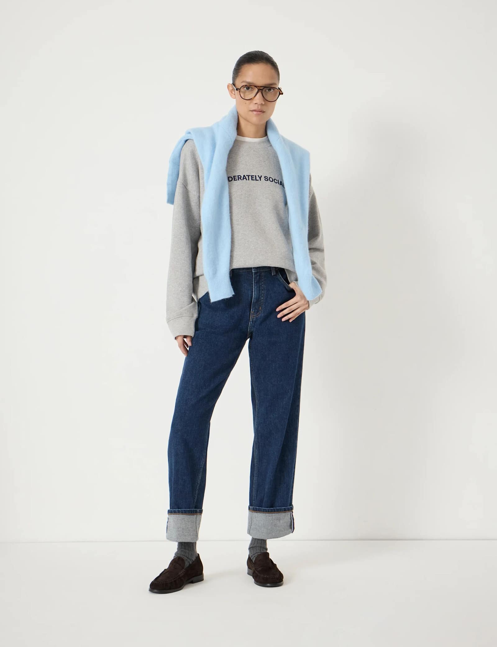 Pure Cotton Embroidered Slogan Sweatshirt - image 4