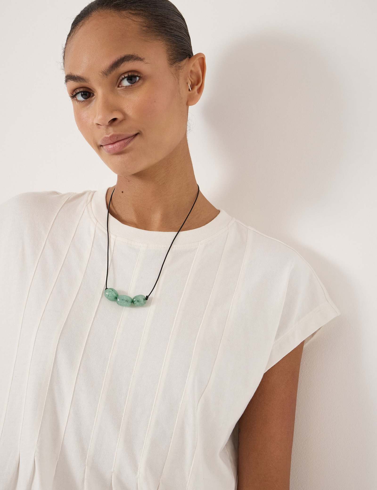 Pure Cotton Pleat Release T-Shirt - image 5