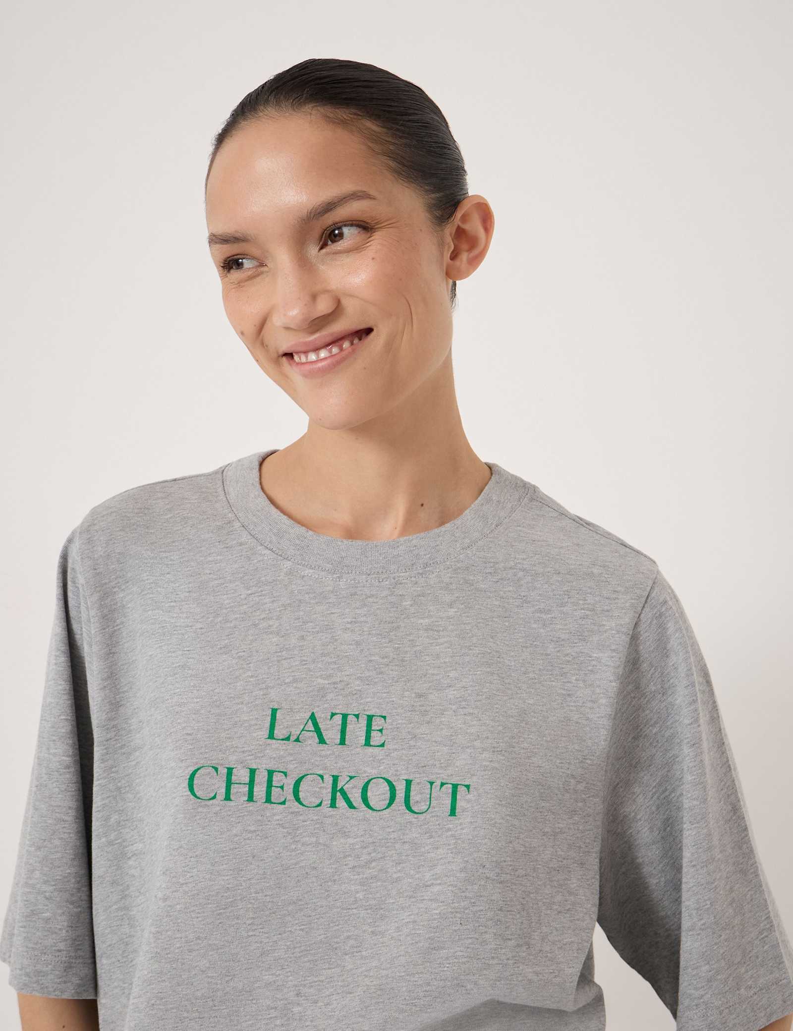 Pure Cotton Late Check Out T-Shirt - image 3