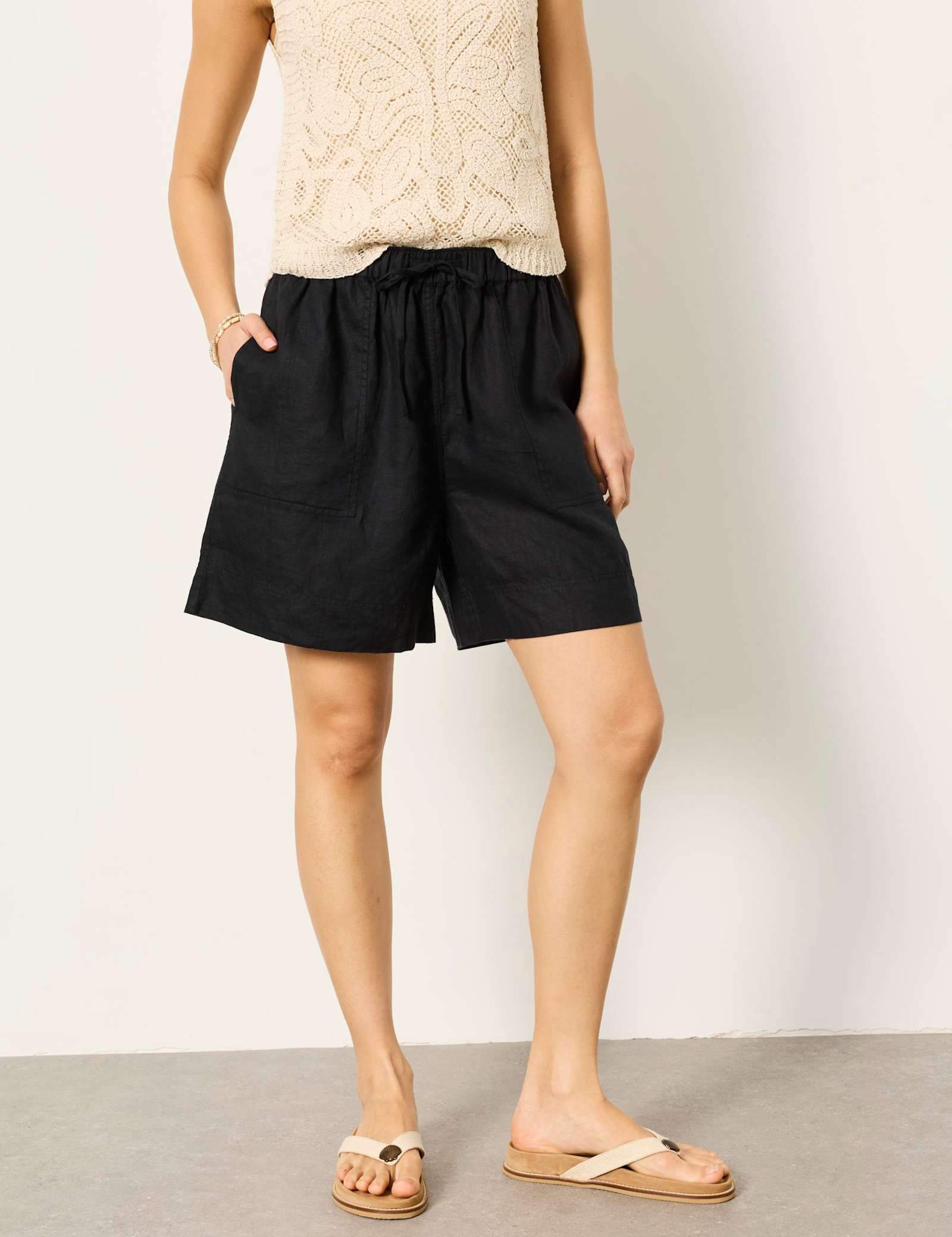 Pure Linen Shorts - image 3
