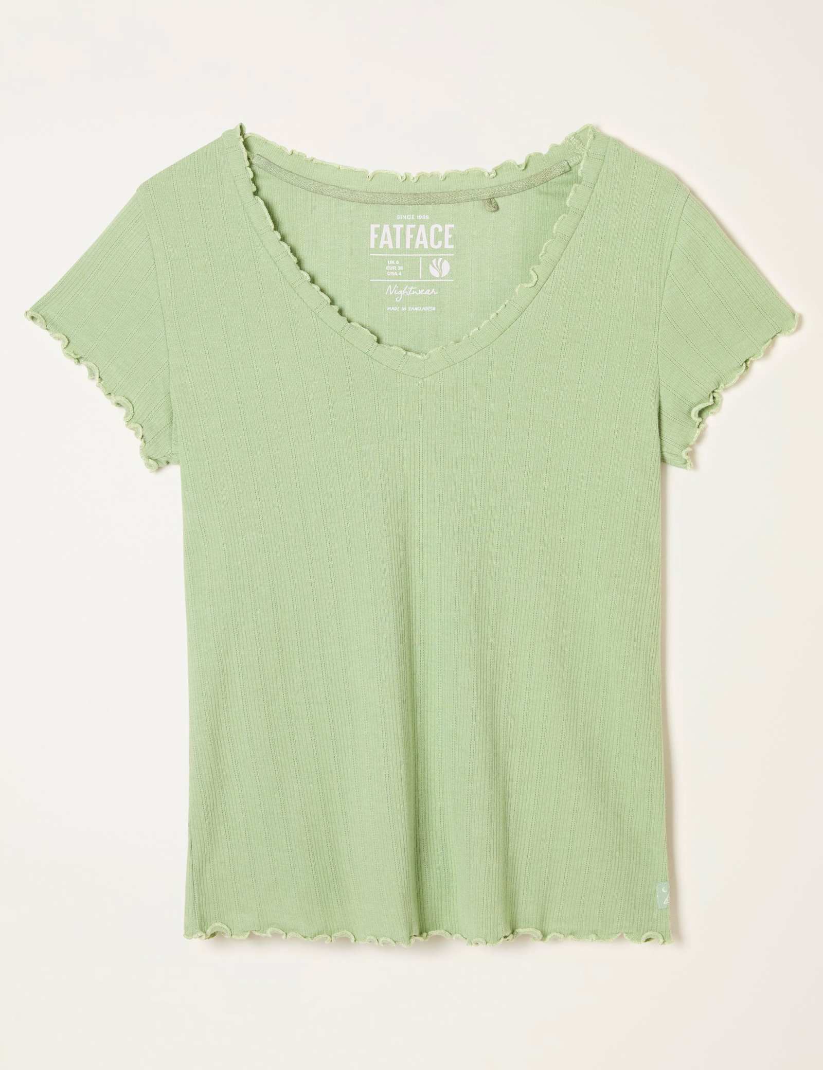 Cotton Rich Pointelle Pyjama Top - image 1