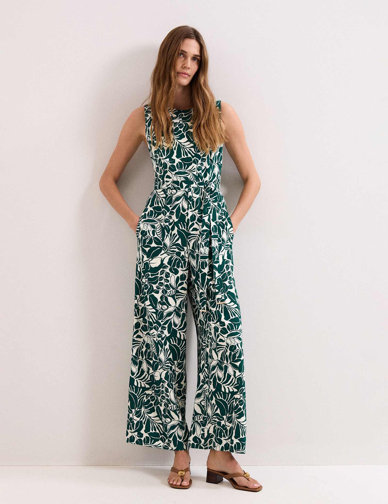 Floral Sleeveless Jumpsuit - image 2