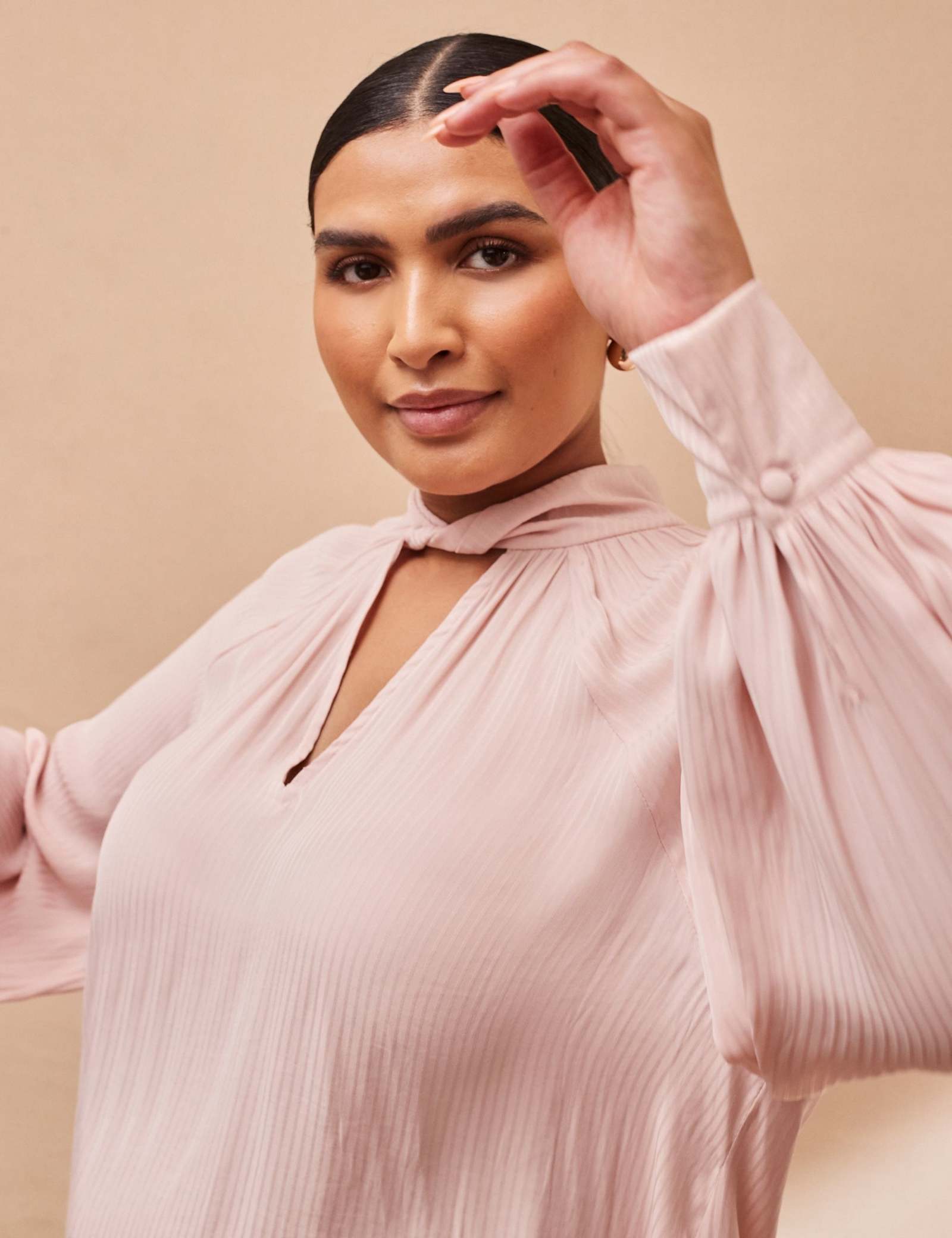 Twist V-Neck Blouse - image 4