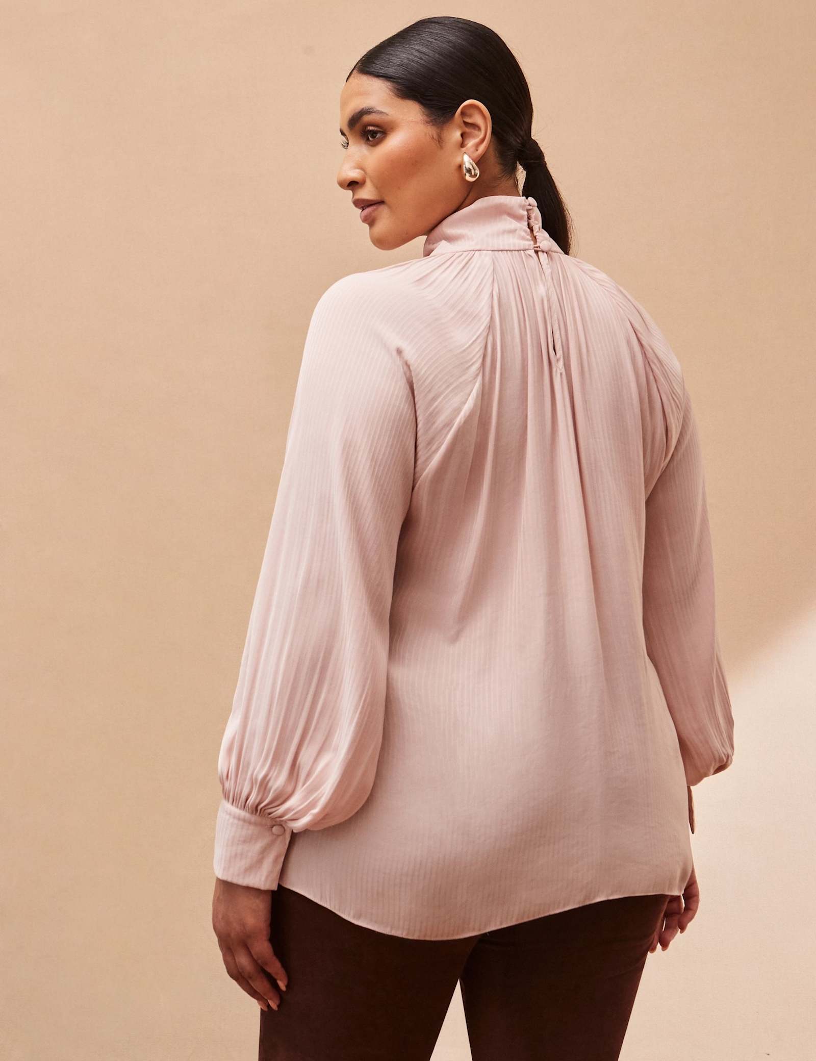 Twist V-Neck Blouse - image 3