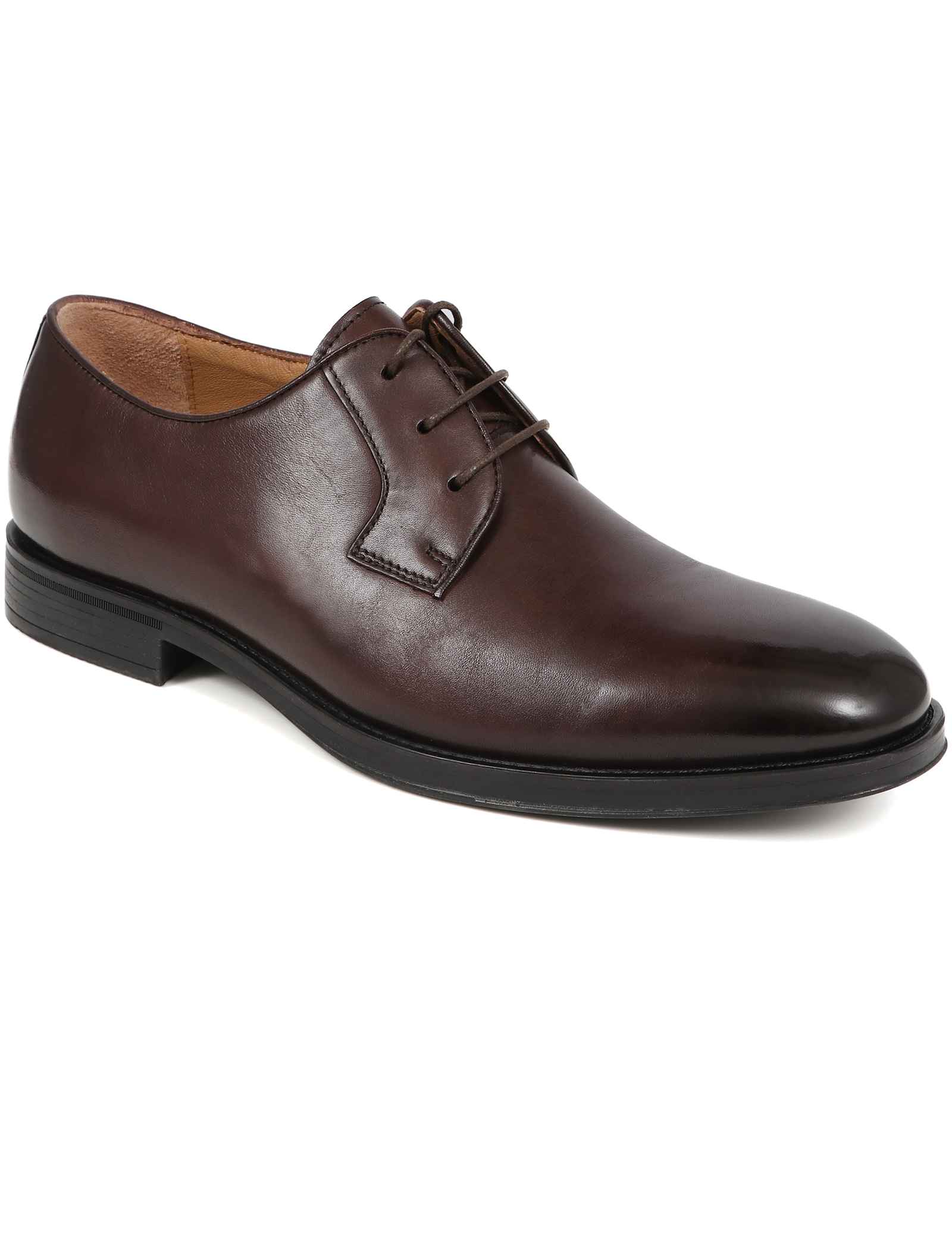 Wide Fit Leather Derby Shoes - image 5