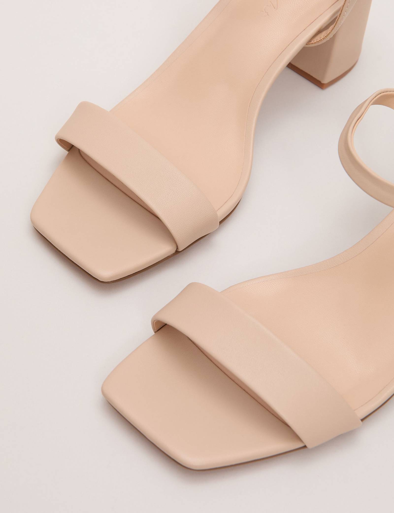 Leather Ankle Strap Block Heel Sandals - image 5
