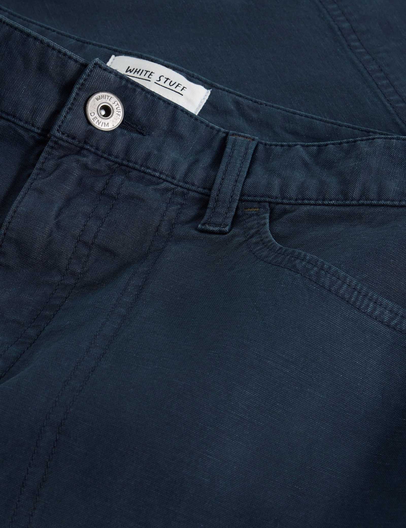 Cotton Rich Knee Length A-Line Skirt - image 2