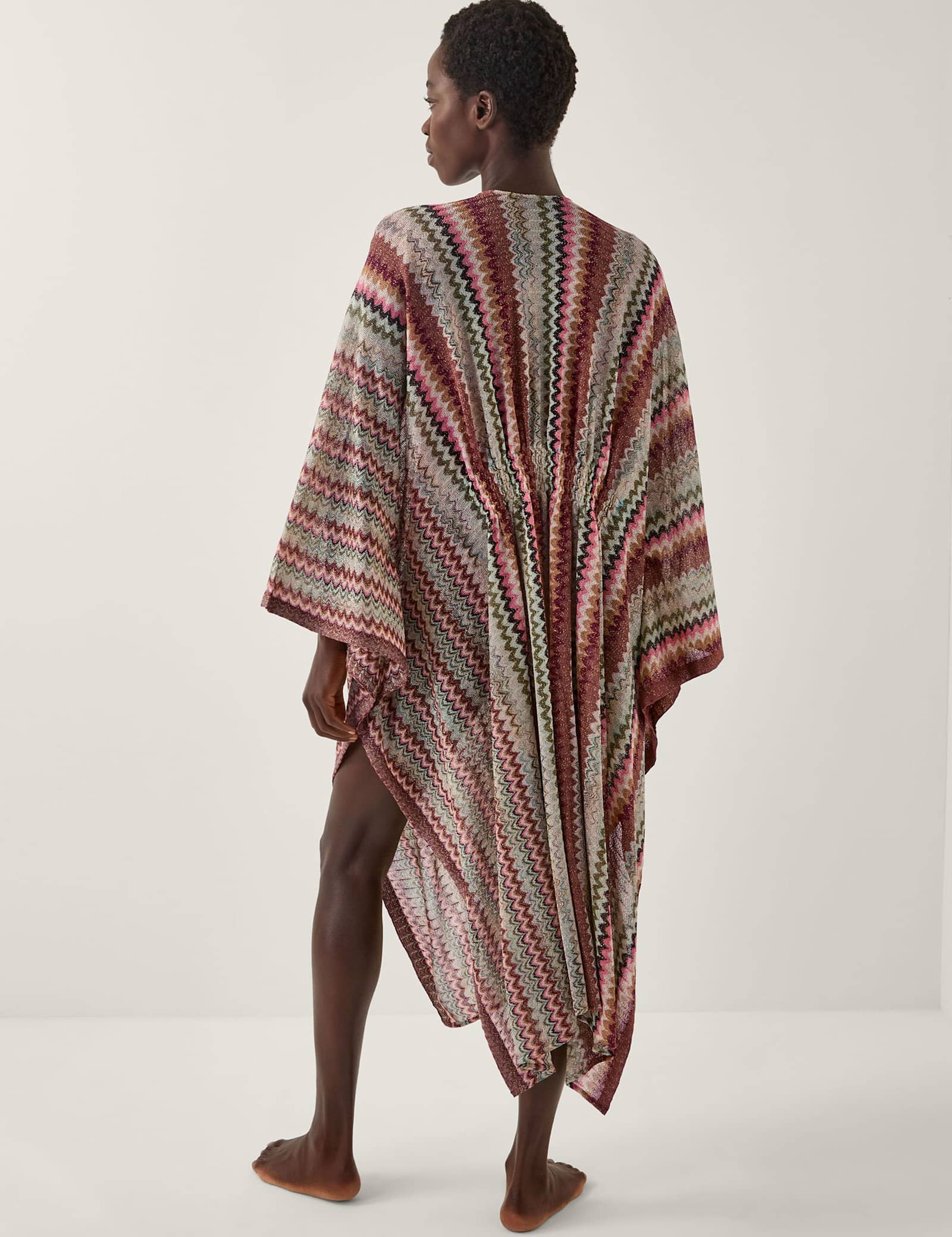 Zig Zag Stripe Beach Cover Up Kaftan - image 3