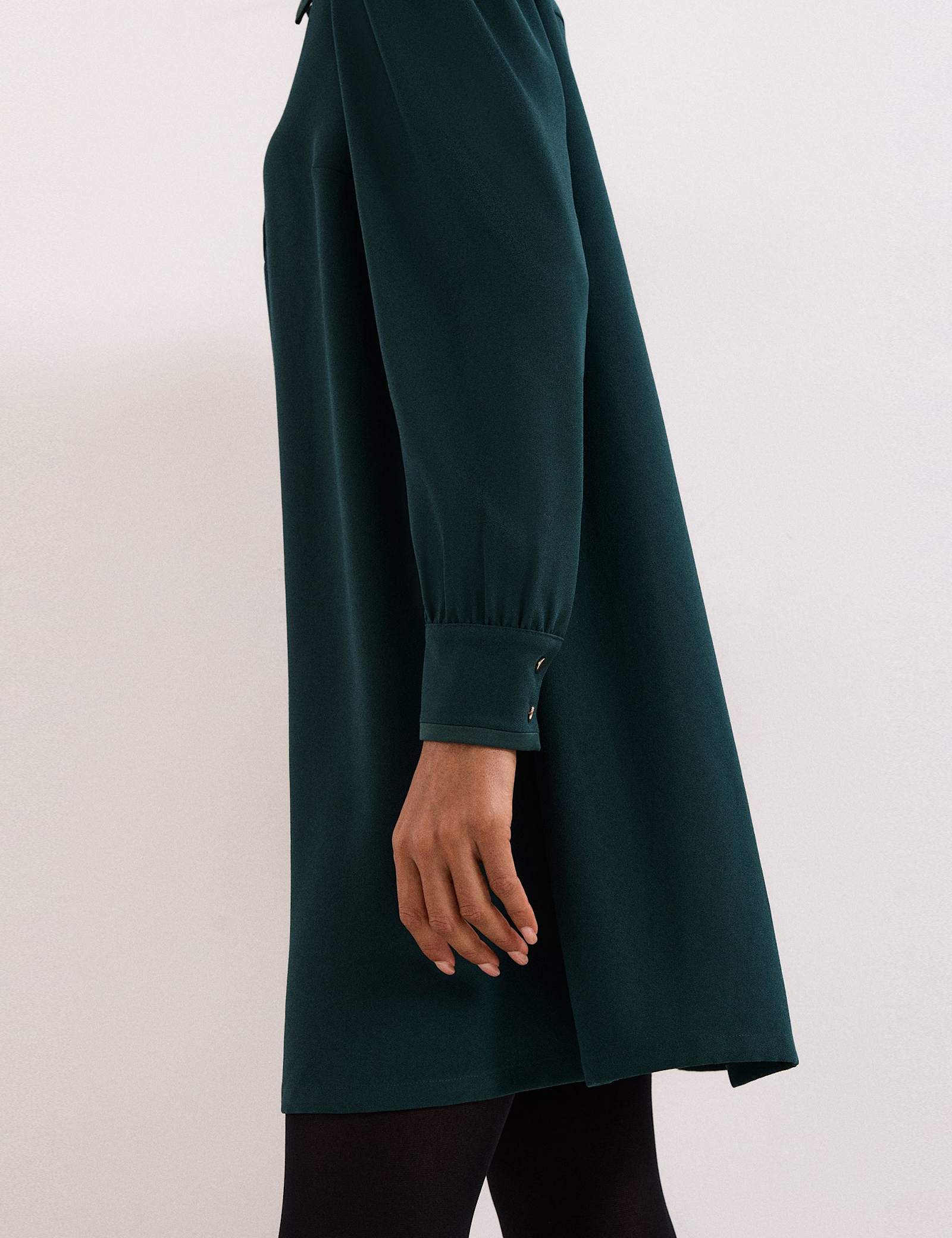 Collared Mini Swing Dress - image 4