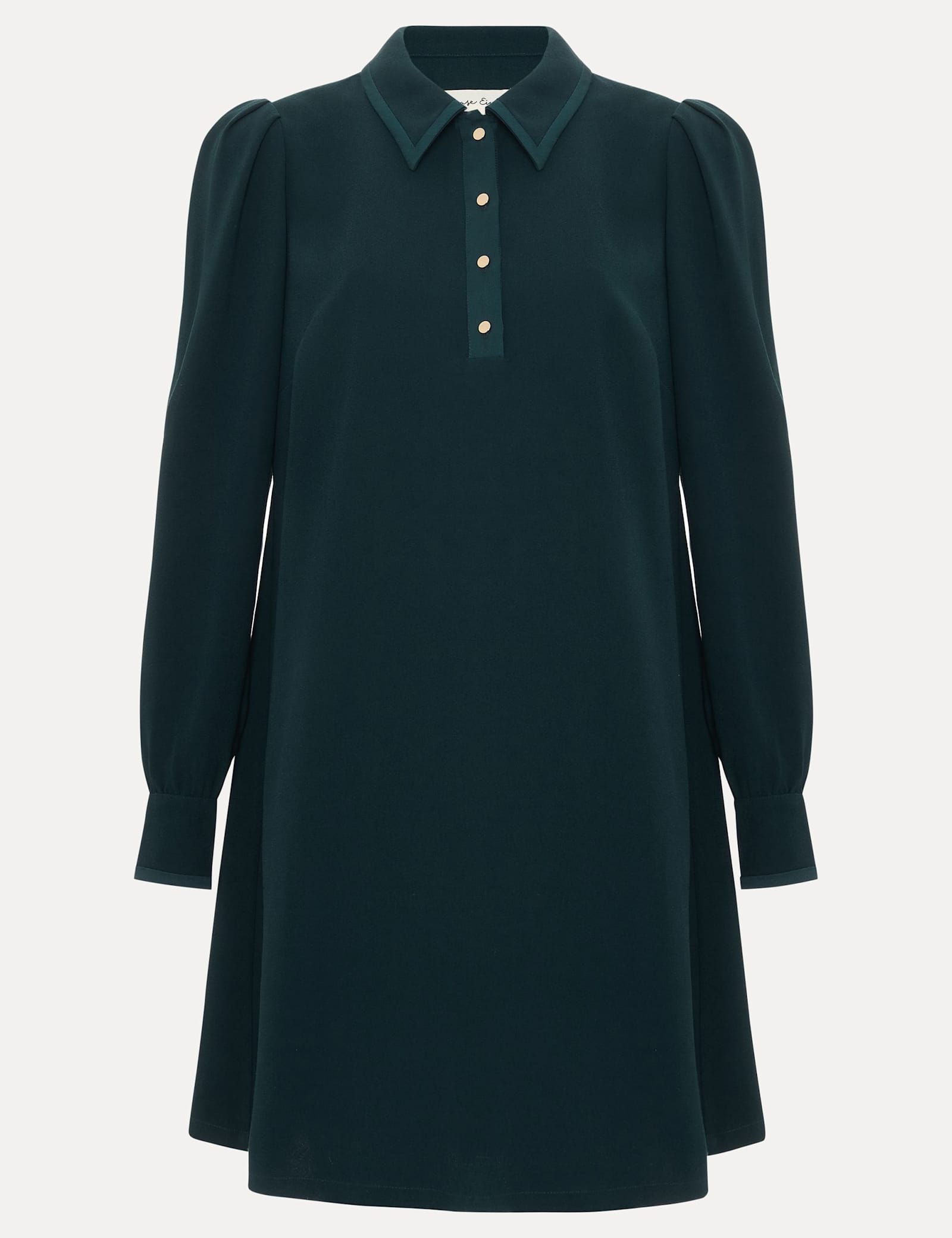 Collared Mini Swing Dress - image 1