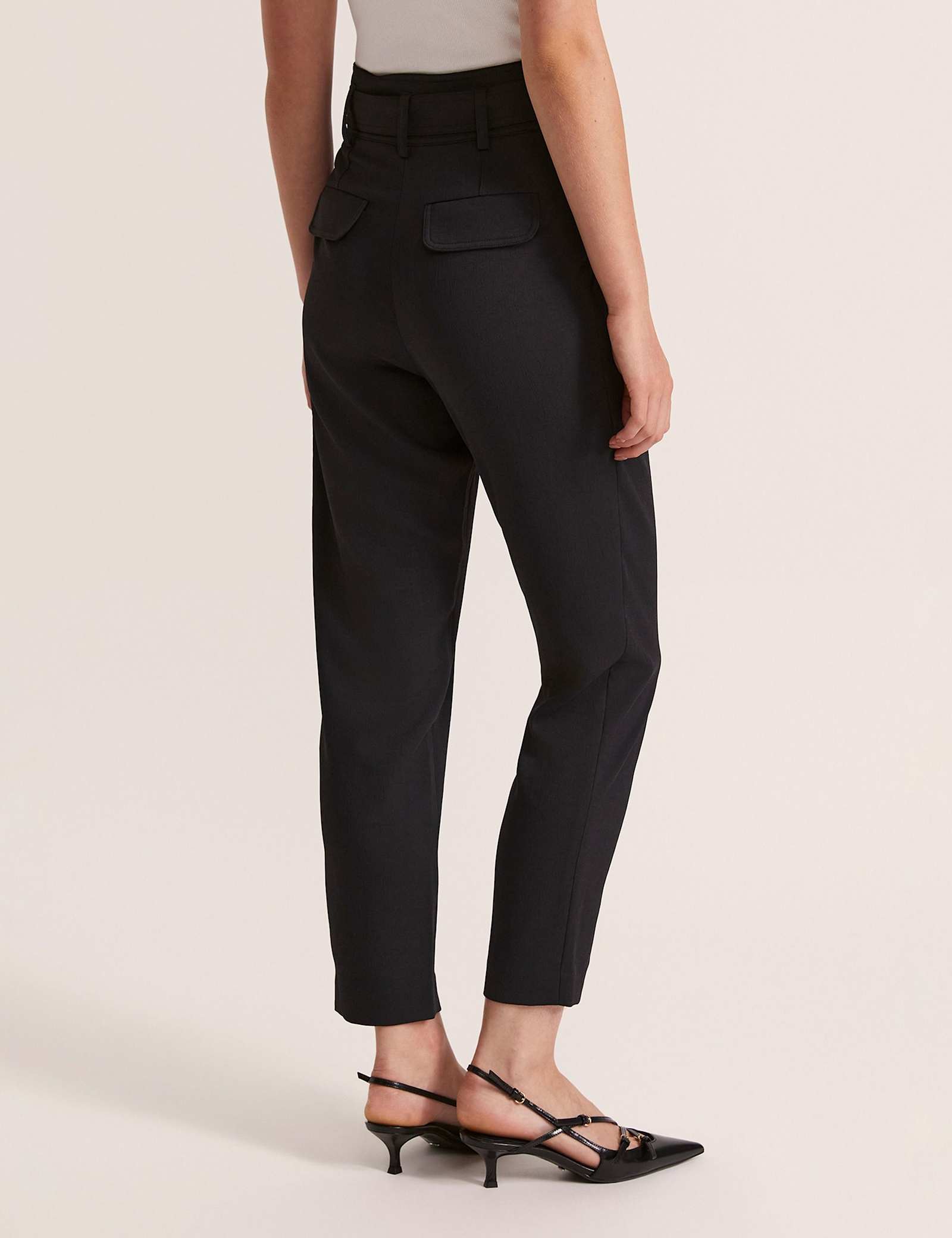 Belted Straight Leg Trousers - image 4