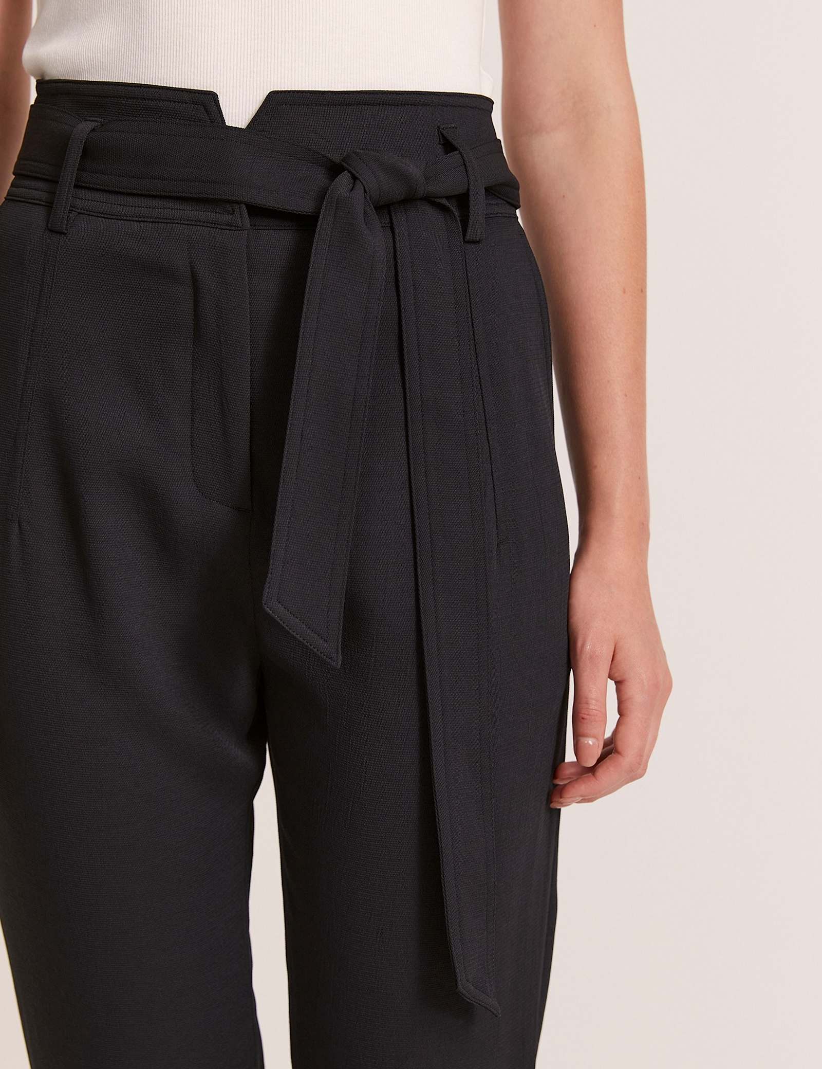 Belted Straight Leg Trousers - image 3
