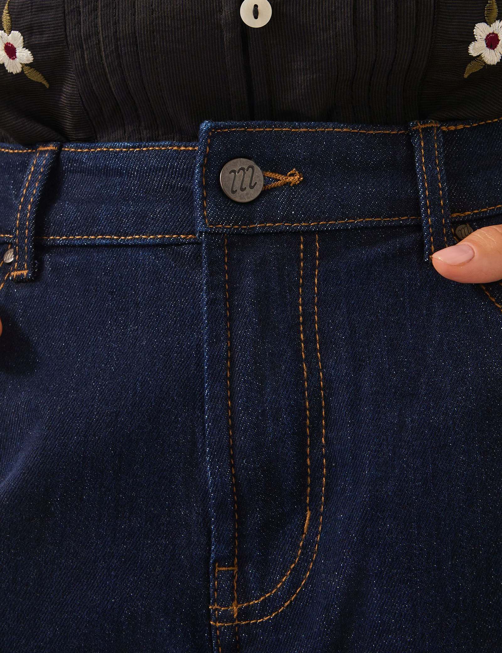 High Waisted Barrel Ankle Grazer Jeans - image 3