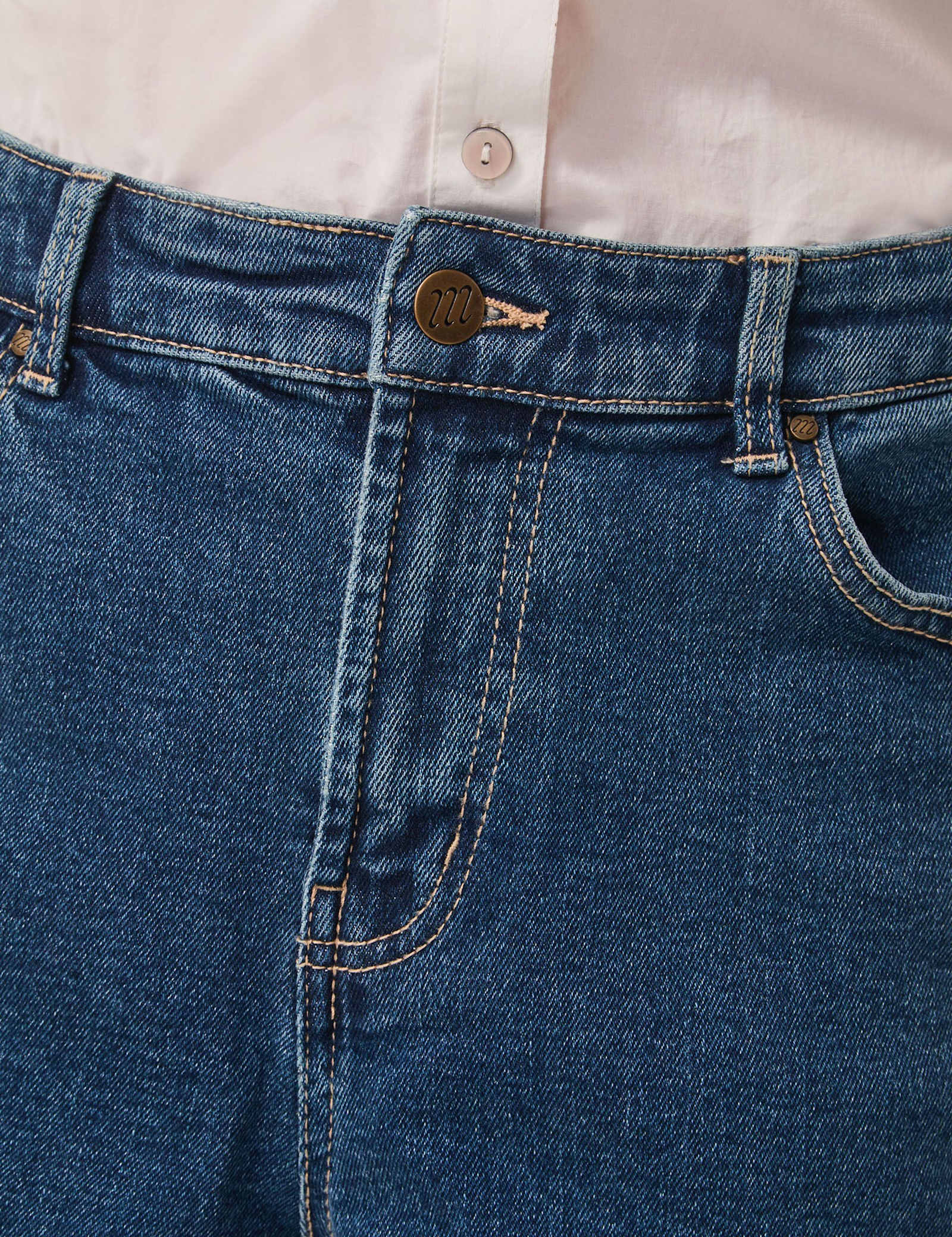 High Waisted Barrel Ankle Grazer Jeans - image 3