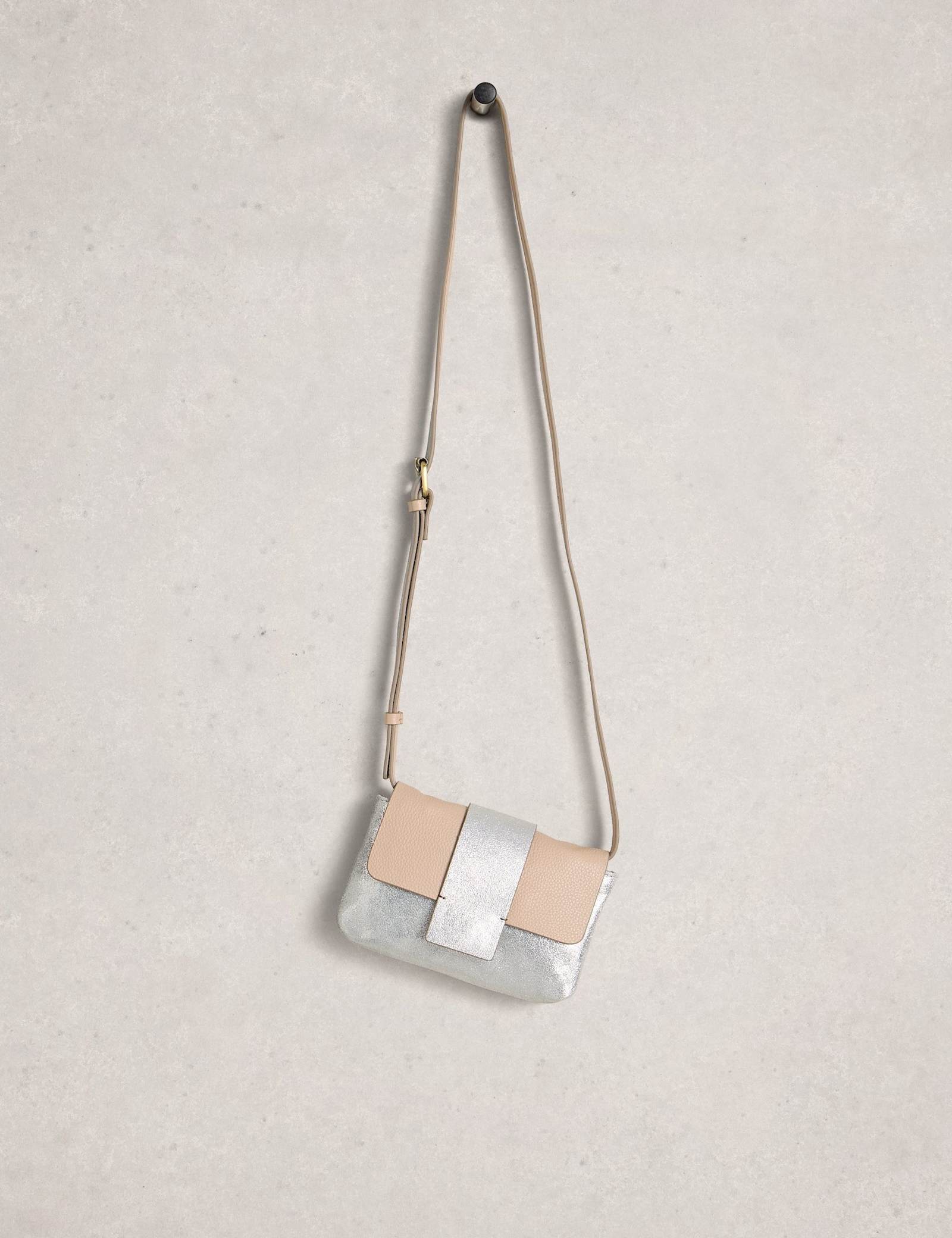 Leather Metallic Shoulder Bag - image 5