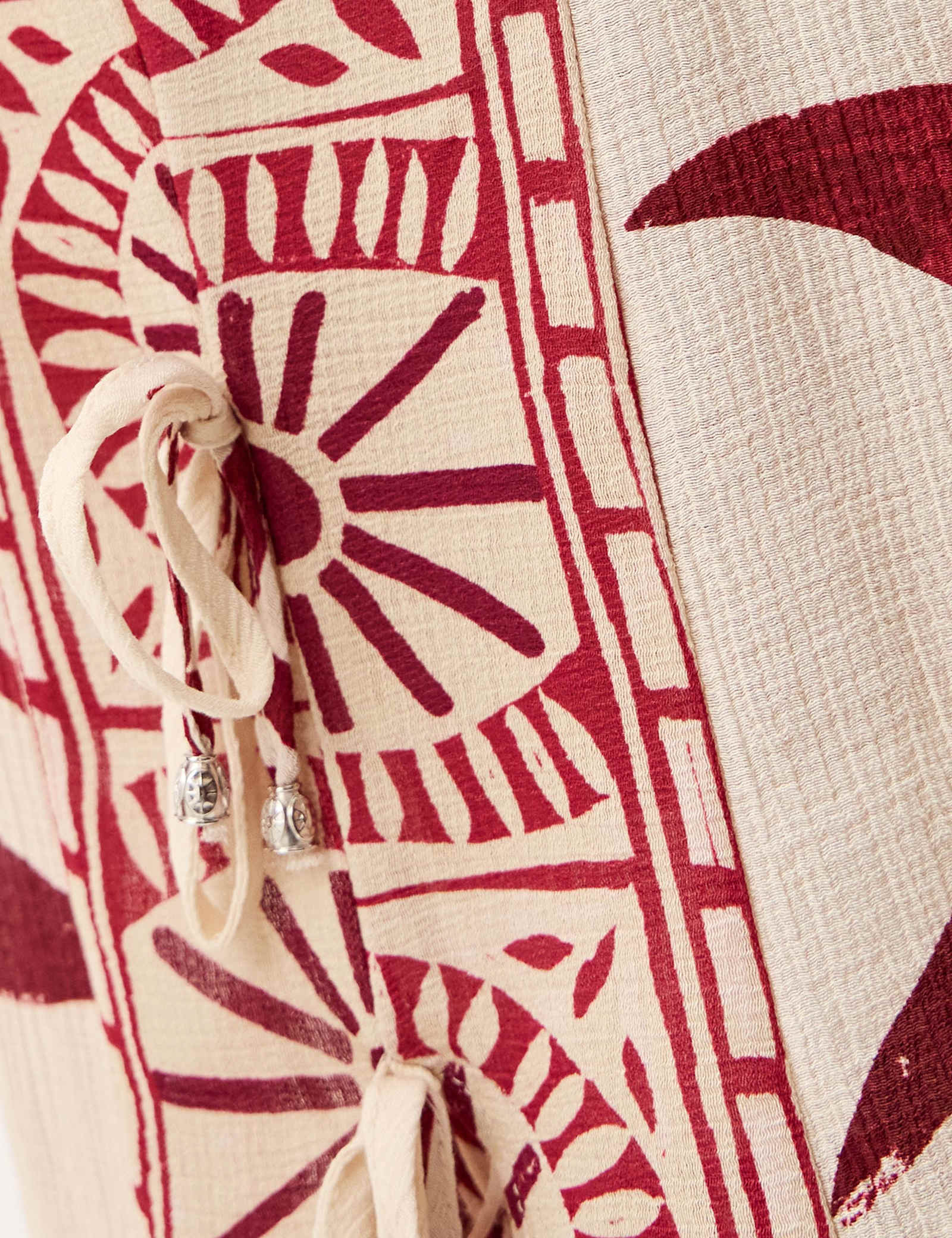 Sun Print Bead Tie Side Cami Top - image 3