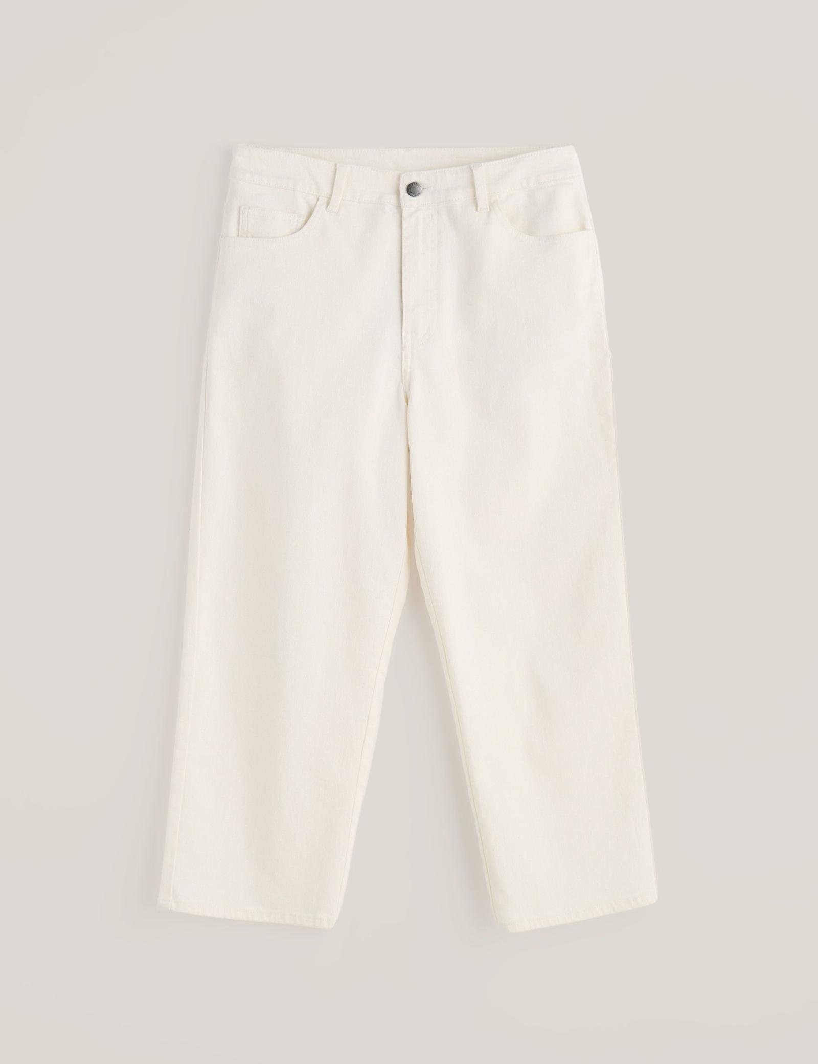 Cotton Rich Straight Leg Cropped Trousers - image 3