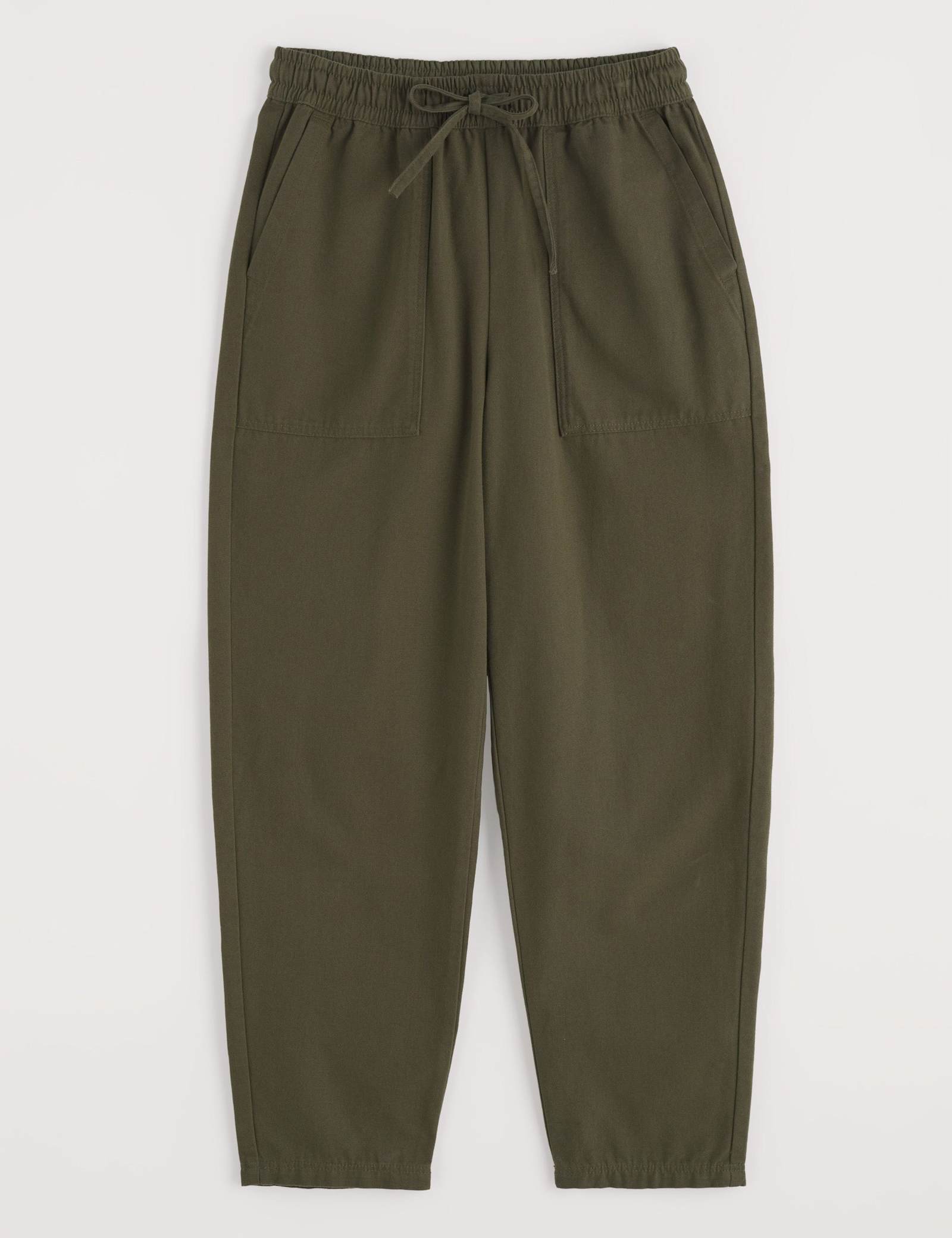 Pure Cotton Drawstring Barrel Leg Trousers - image 1