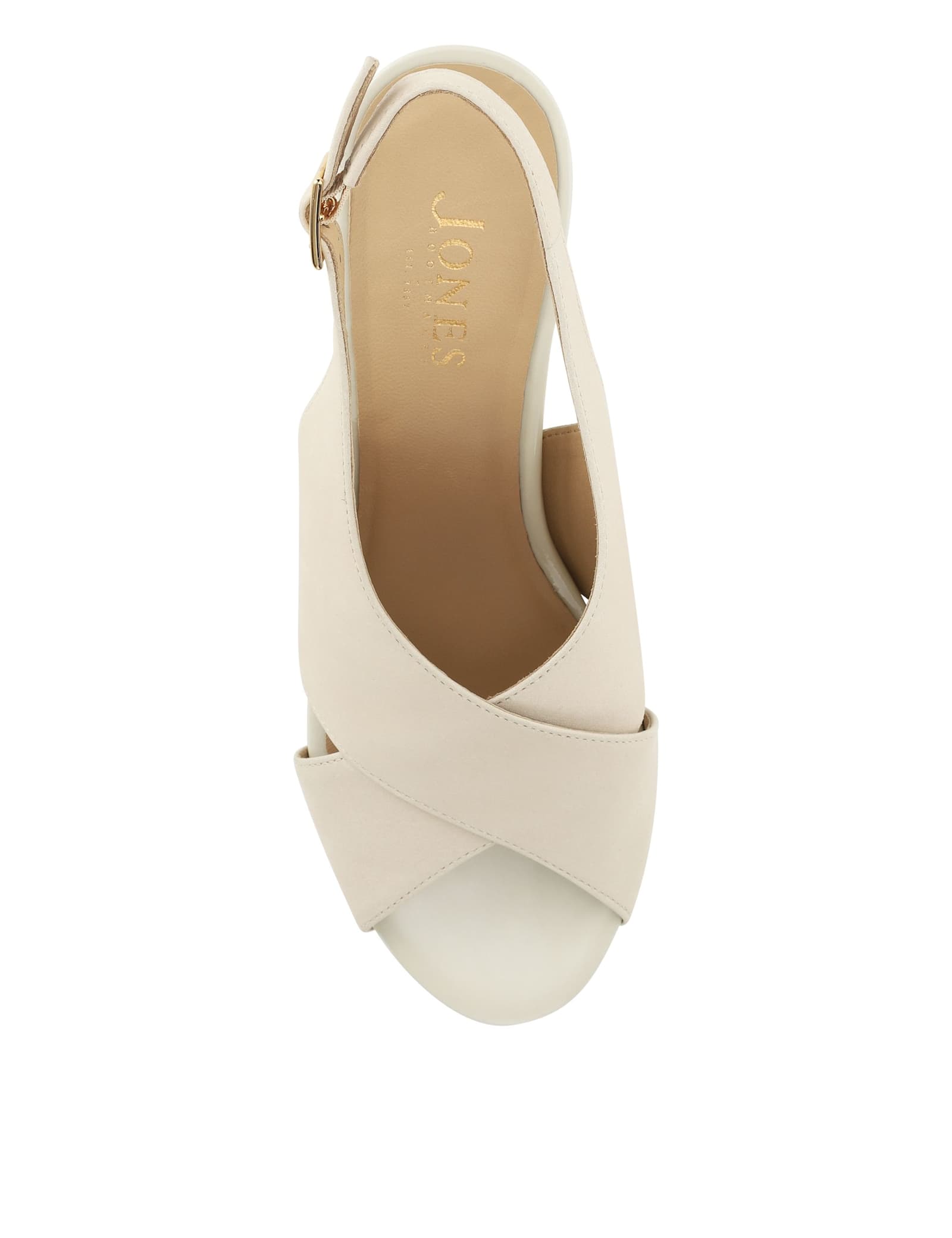 Leather Block Heel Slingback Sandals - image 5