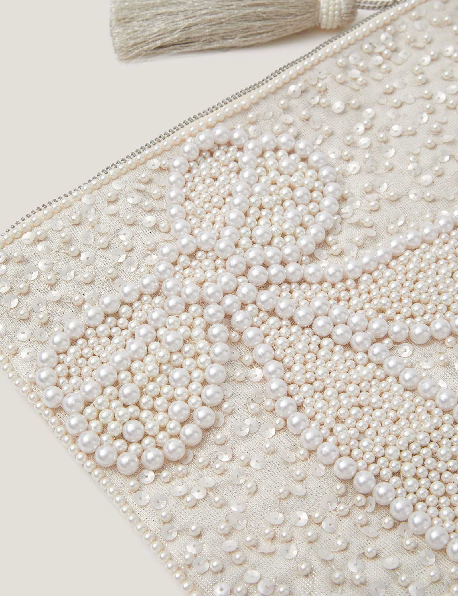 Beaded Bow Pouch Bag - image 3