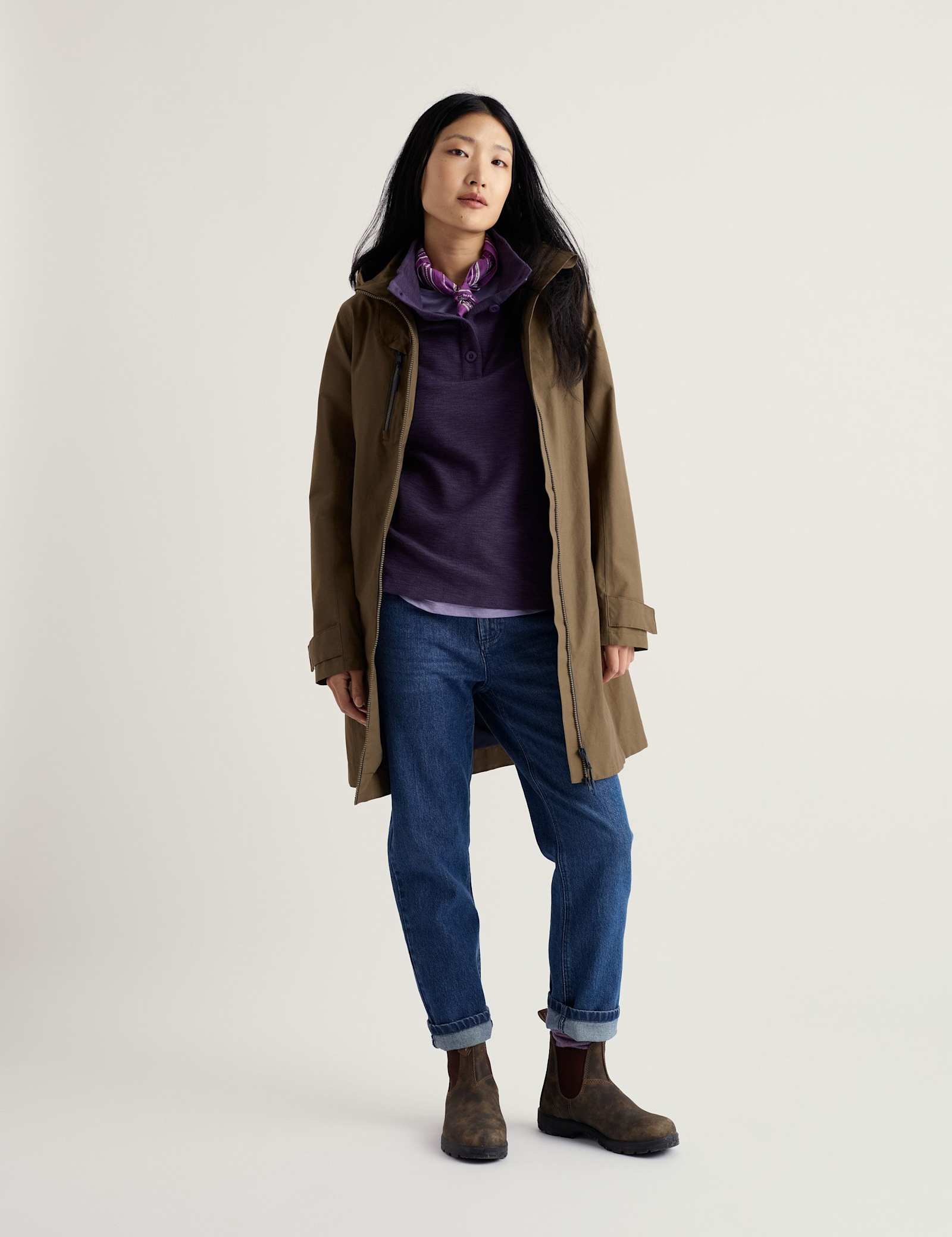 Cotton Rich Longline Raincoat - image 4