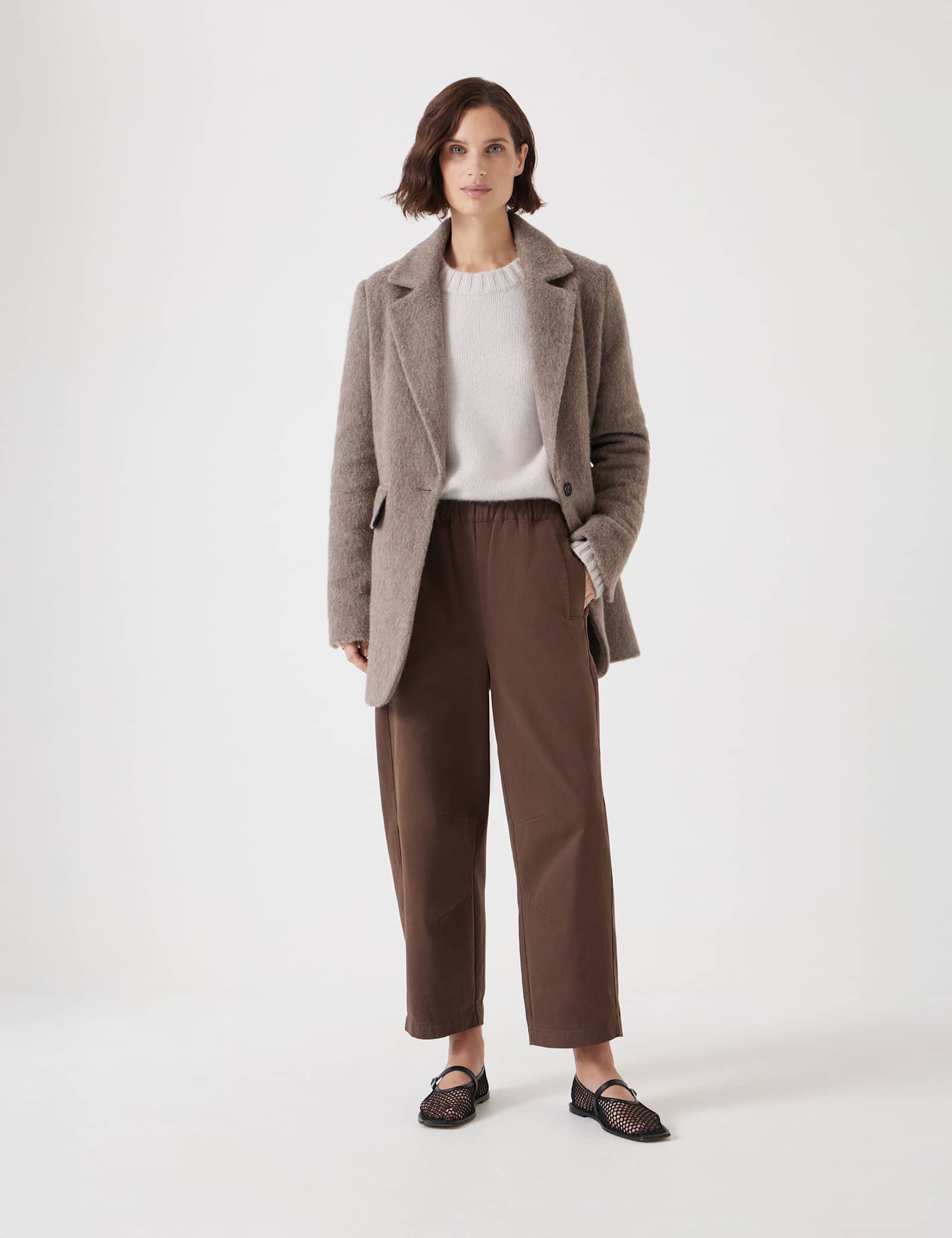 Pure Cotton Pull On Barrel Leg Trousers - image 4