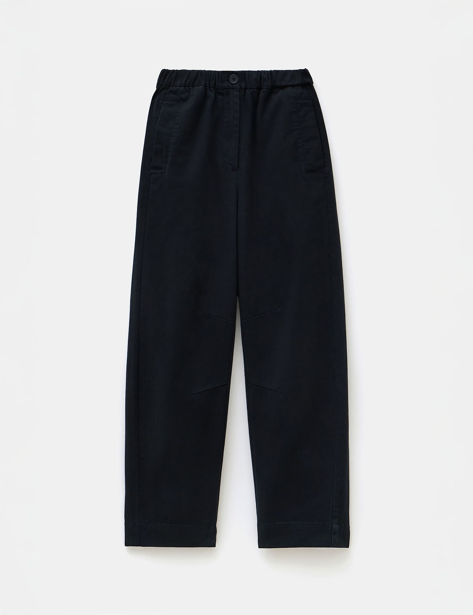 Pure Cotton Pull On Barrel Leg Trousers - image 1