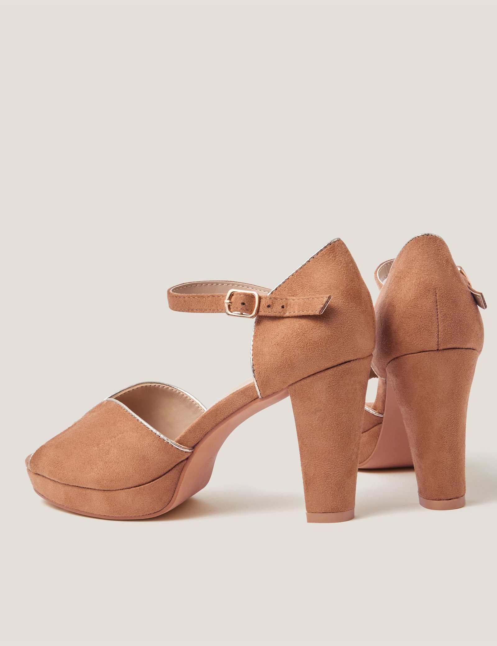 Buckle Ankle Strap Stiletto Heel Mules - image 1
