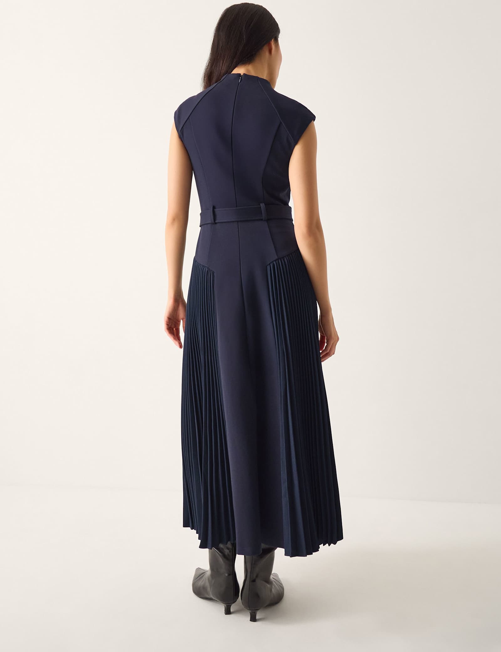 Pleated Mini Skater Dress - image 3